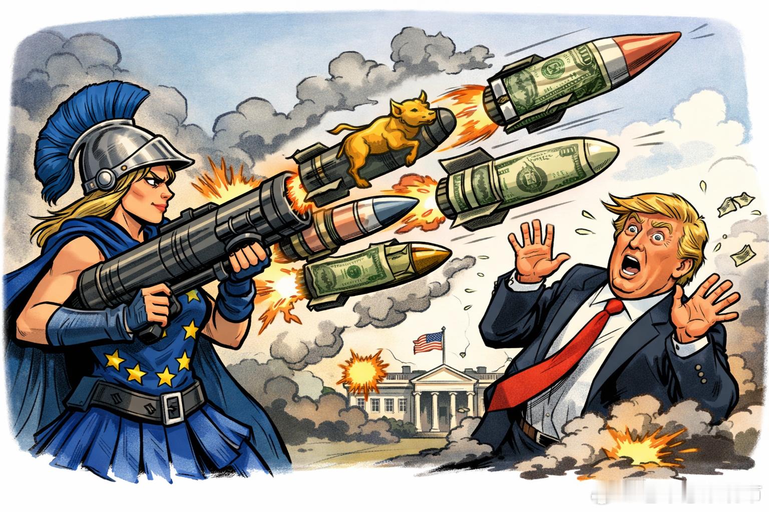 资本核弹的想象与现实：欧洲手握逾10万亿美元美国资产，真能用美债美股反制特朗普吗