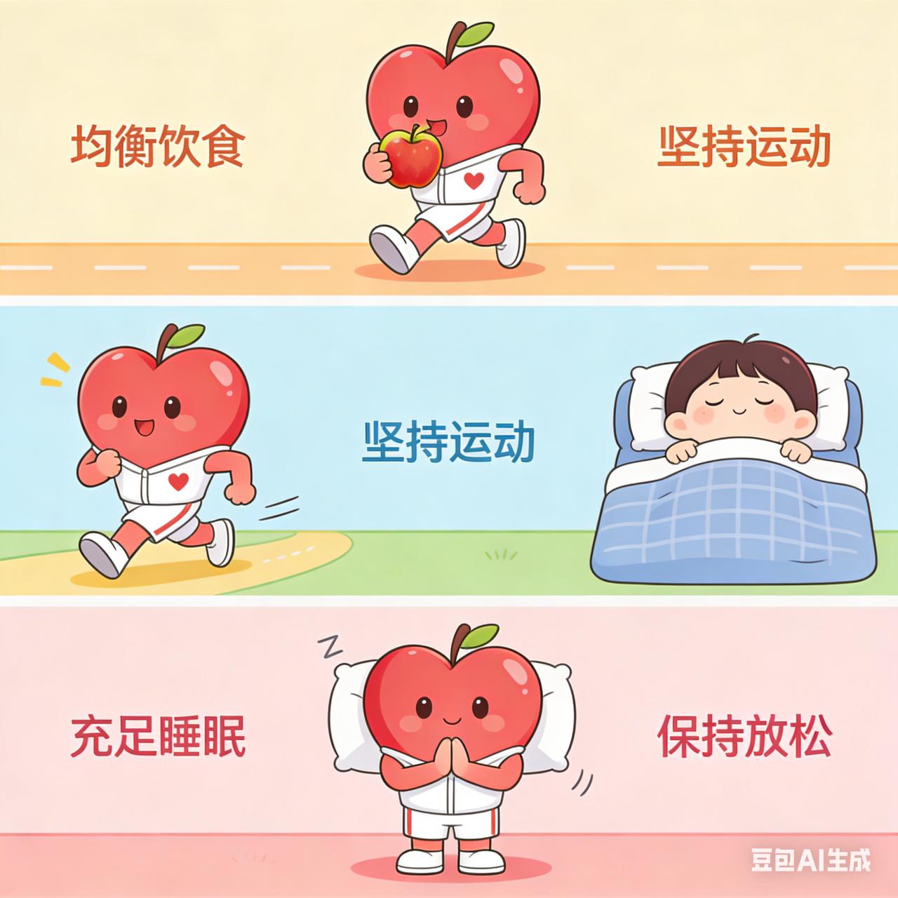 想要守护心脏健康，这6个好习惯一定要落实到位。
 
首先要保持规律作息，每天保证