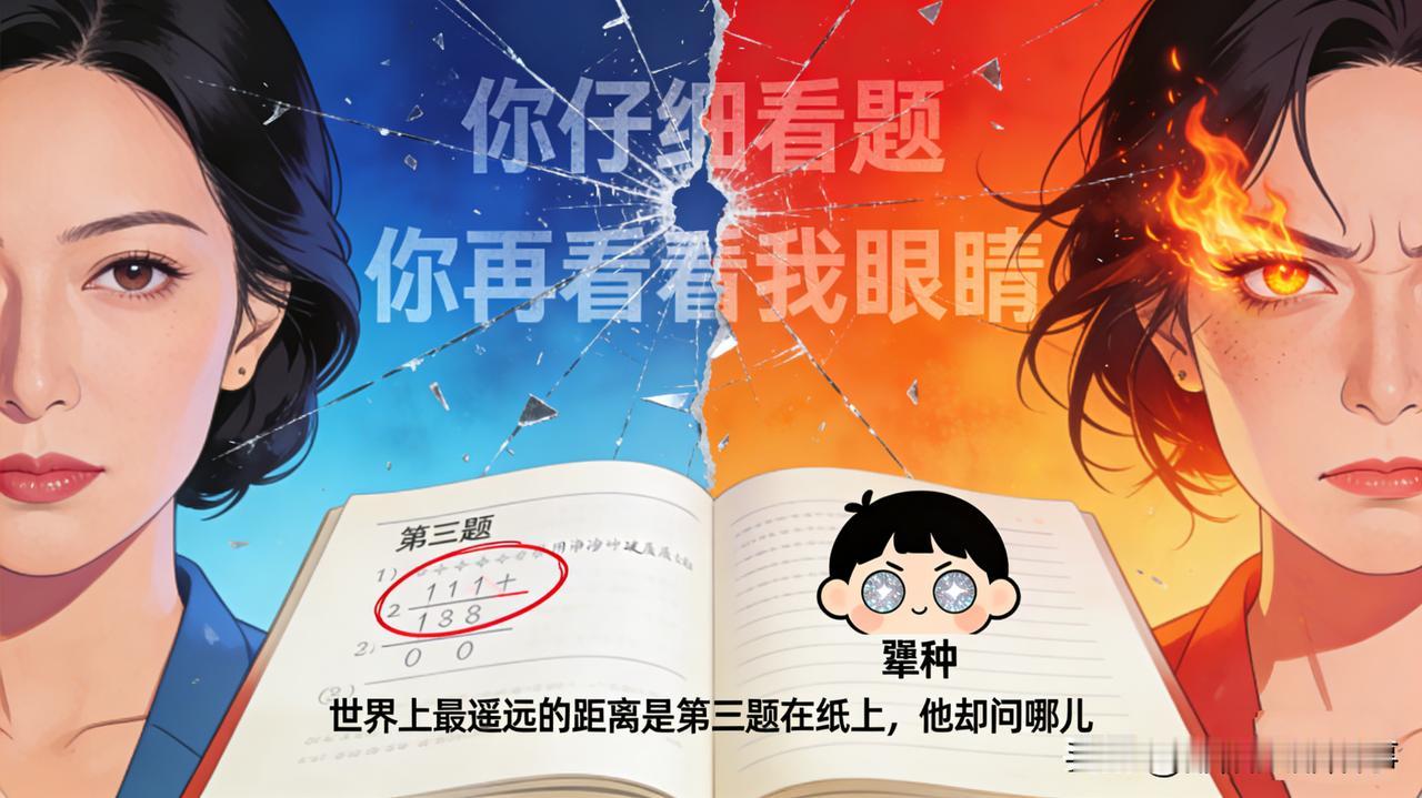 一个情绪再稳定的人，在辅导犟种作业的时候，都会在“你仔细看题”和“你再看看我眼睛