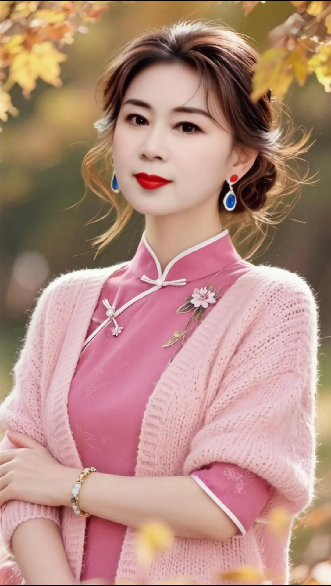 AI秋日旗袍写真 ai创作