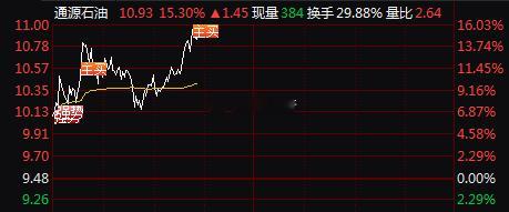 强者恒强！今日盘前大牛$通源石油 sz300164$ 狂飙16个点！正在冲击20