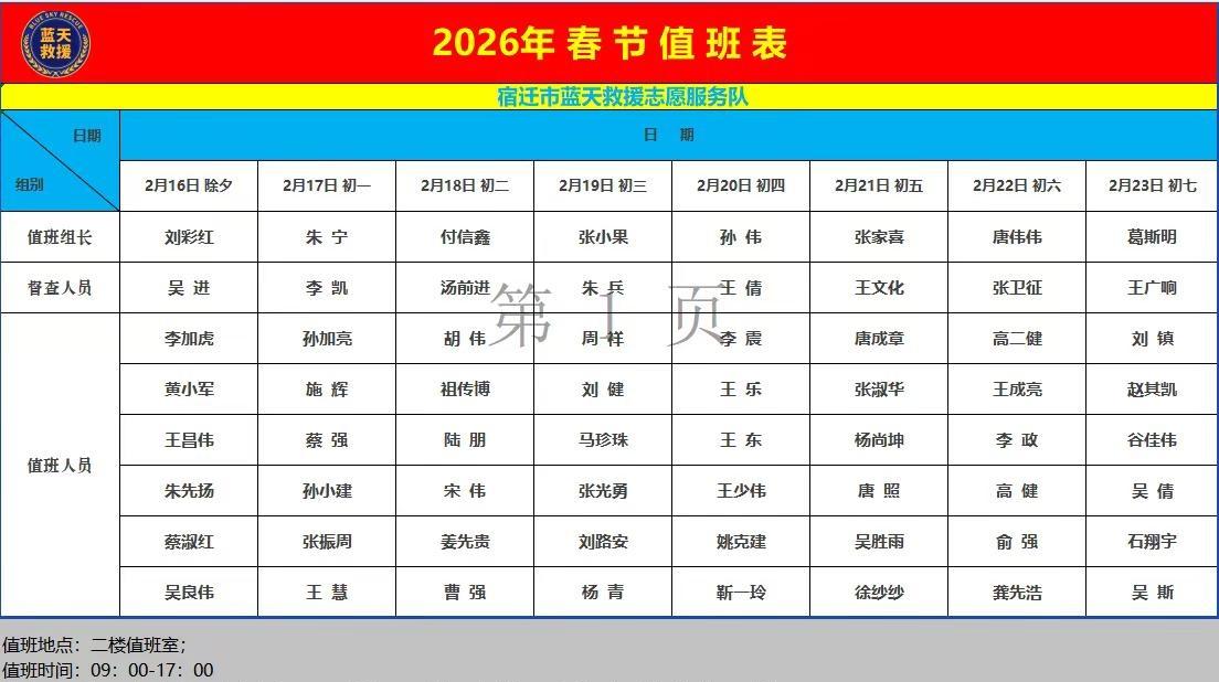 春节我在岗～蓝天救援队