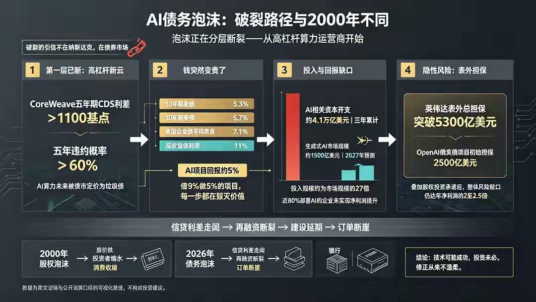 人类史上最大泡沫：万亿投入，千亿收入，缺口正在撕裂
"这可能是人类有史以来最大的