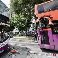 新加坡裕廊西惊魂：双层巴士相撞，44人受伤

当地时间12月14日上午，新加坡裕