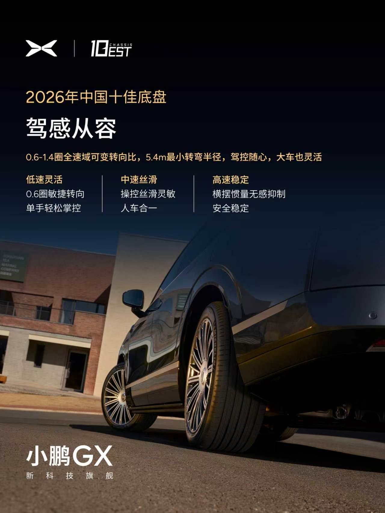 原来现在底盘都有专门的奖项了！[求饶][求饶][求饶]小鹏GX荣获2026中国十