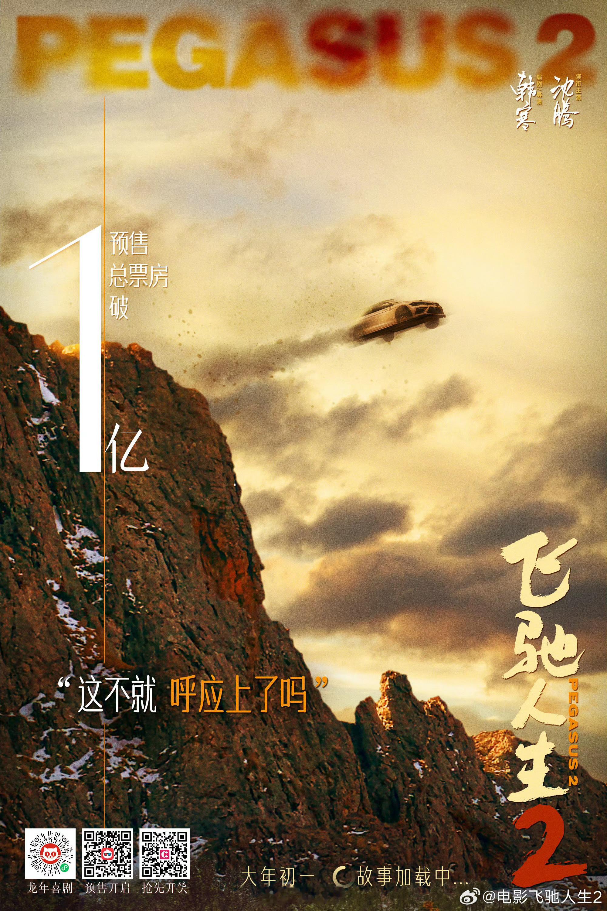 [高分喷雾]2024预售票房破亿的五部电影：《飞驰人生2》《热辣滚烫》《熊出没逆