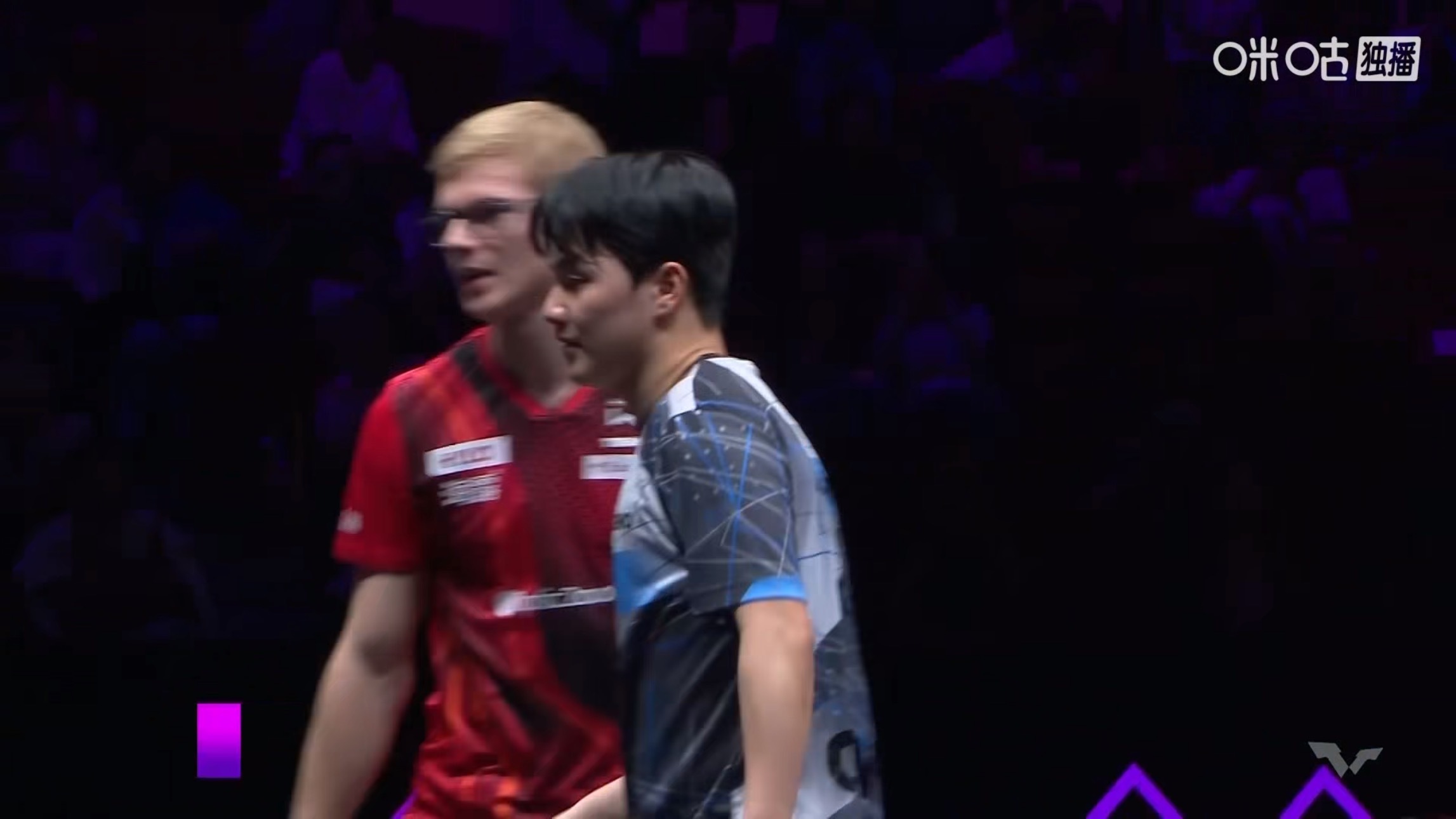 F勒布伦3比0安宰贤(11-4，12-10，11-7)晋级wtt重庆冠军赛202