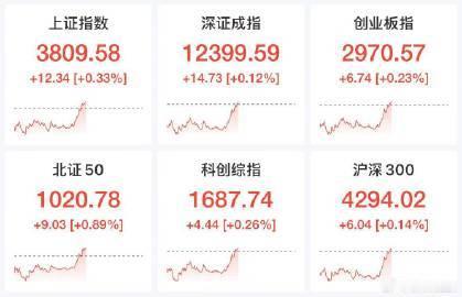 【A股反弹终于来了 】A股今天迎来反弹了 10月13日，A股三大指数午后悉数翻红