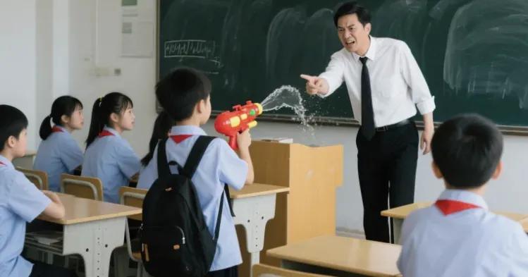 是“过度执法”还是“咎由自取”？老师管学生反被拘留！
浙江水枪事件炸出教育圈最大