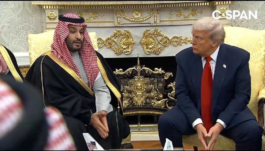 特朗普总统周二为沙特王储穆罕默德·本·萨尔曼辩护，当时一名记者问及他在2018年