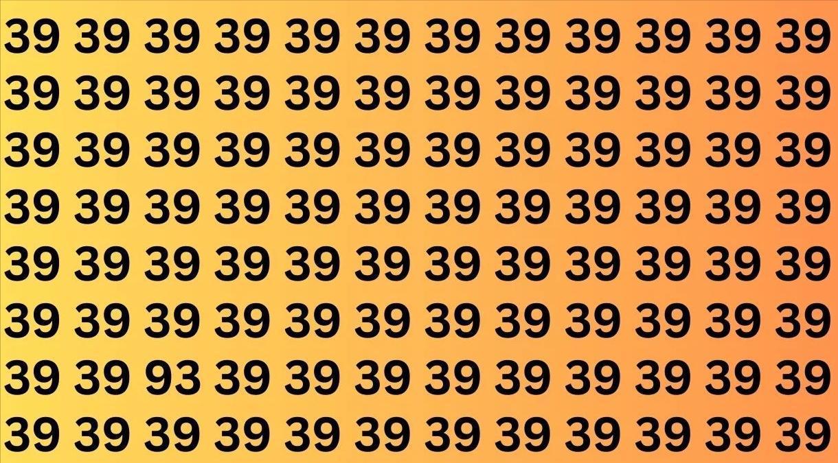 挑战35秒找到中数字93