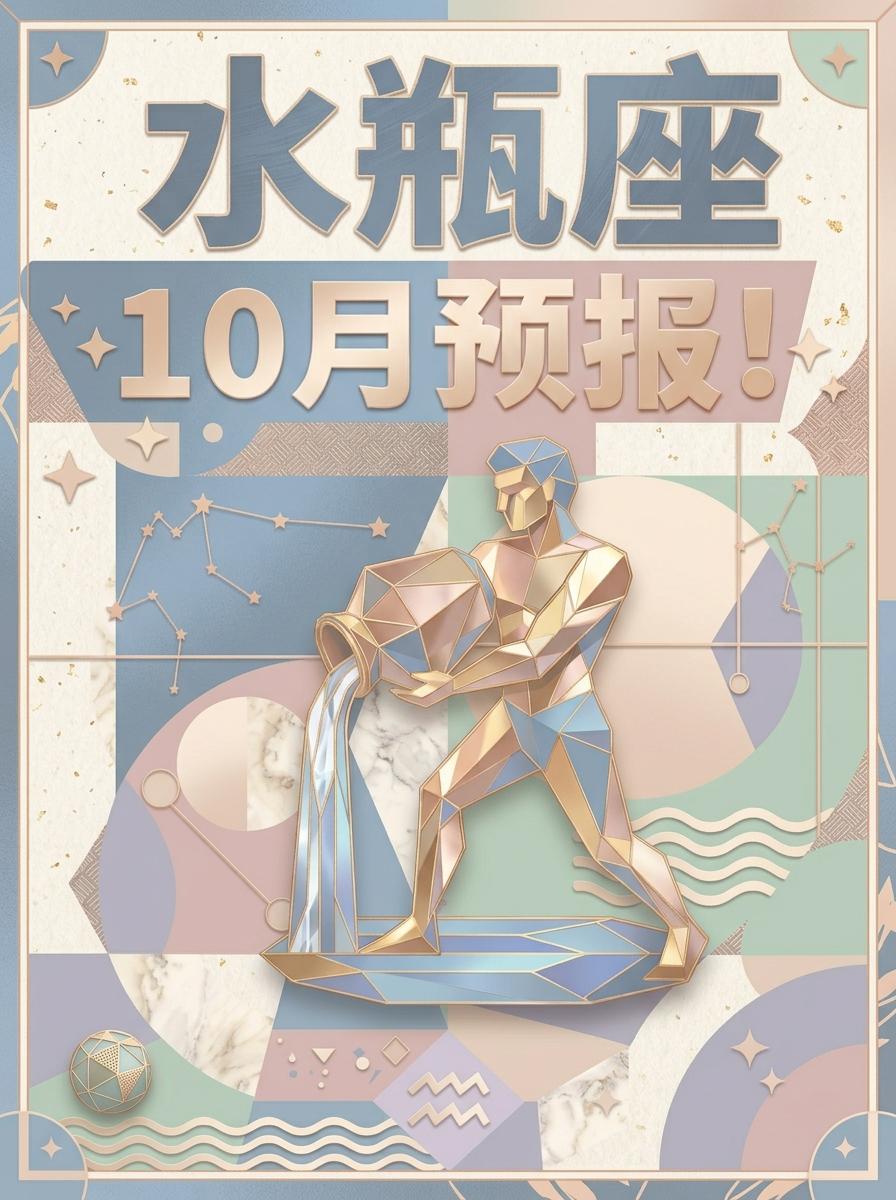 10月的水瓶座，卸下外界捆绑，强势觉醒！。 参考太阳+上升  ♒