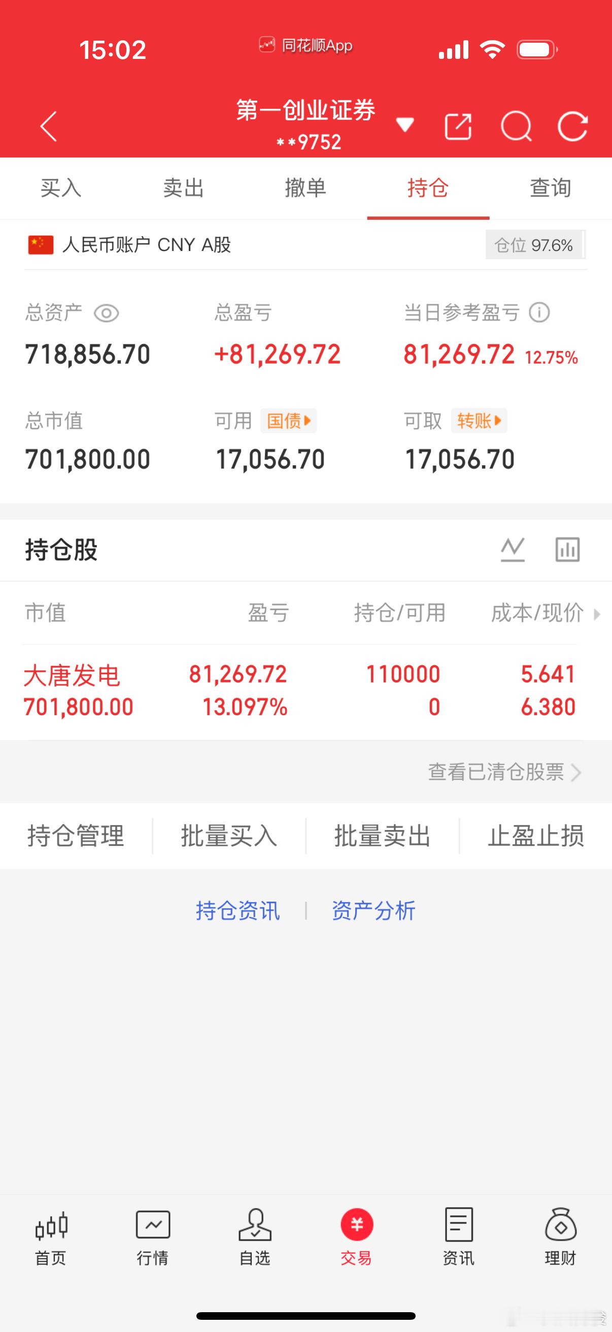 7月20日 收盘 记录全职炒股40万勇闯大A记 第（ 63  ）天！当日参考盈亏