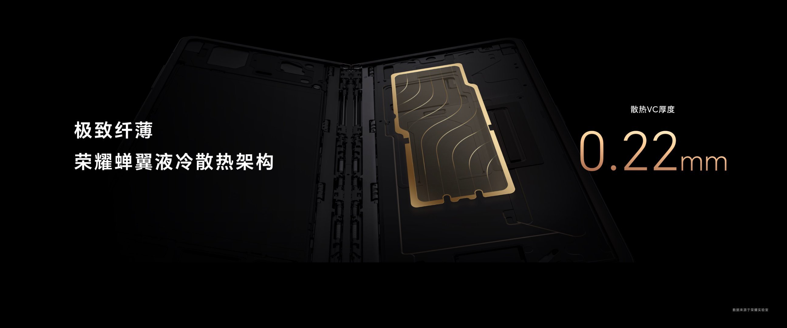 为实现极致轻薄，荣耀Magic V2从设计理念、结构、材料、器件、模组和散热等方