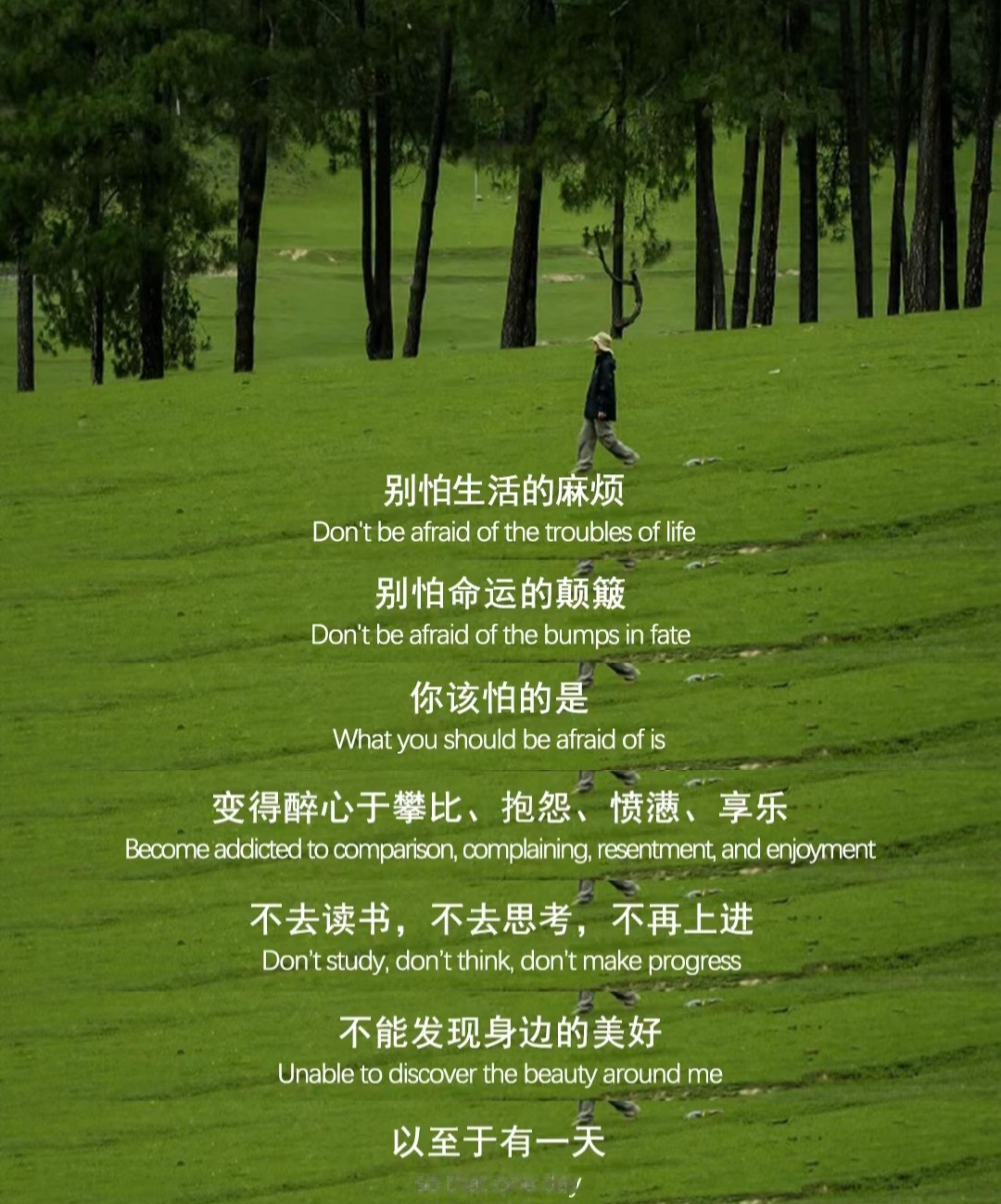 去做认为对的事 并接受事与愿违。 ​​​