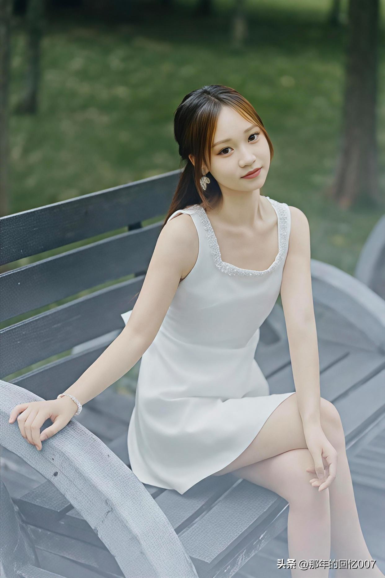 夏日清新穿搭，湖边漫步，感受自然之美。