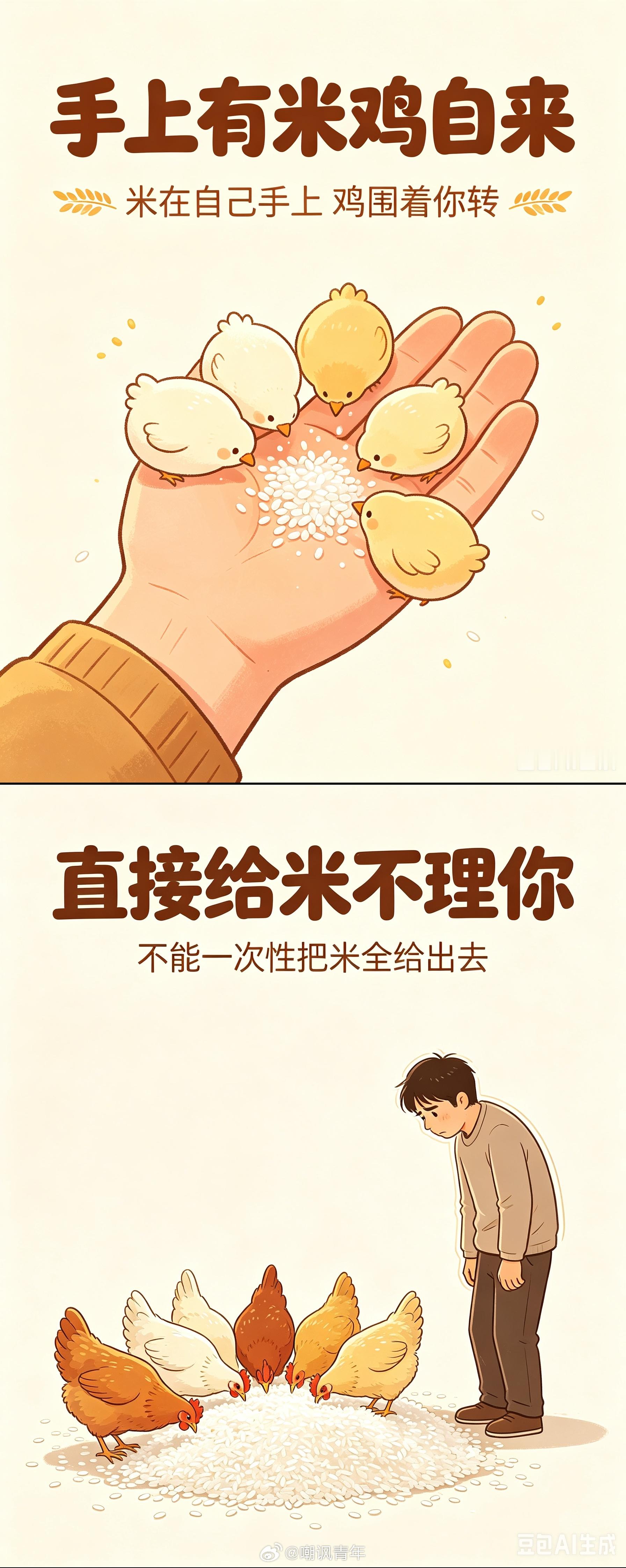 手上有米鸡自来直接给米不理你 