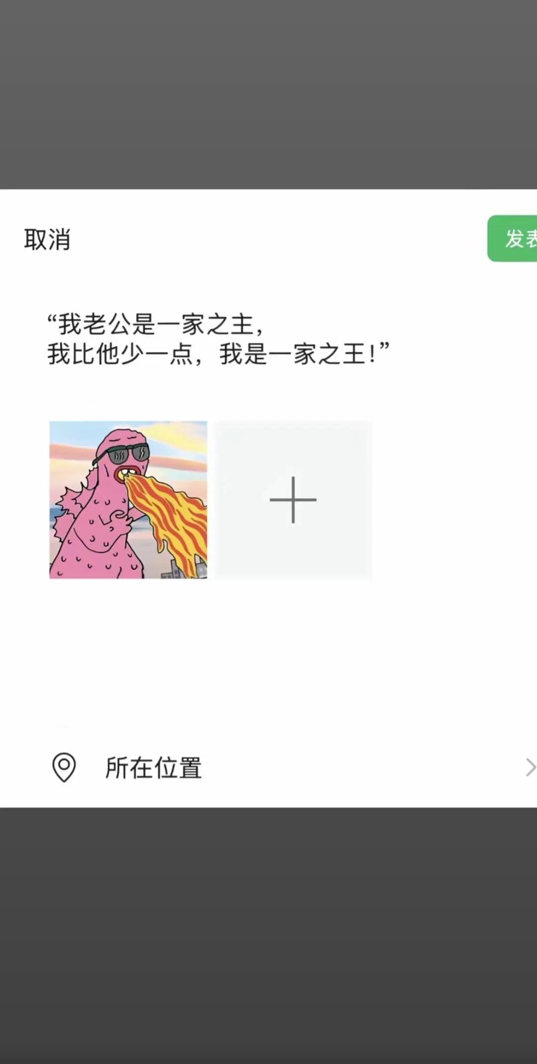 “我老公是一家之主， 我比他少一点，我是一家之王！”