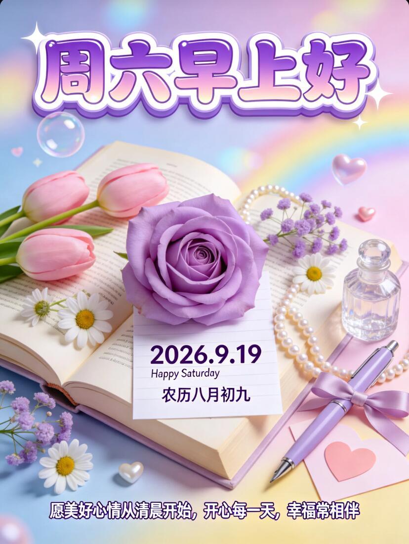 2026.9.19周六早安祝福图片壁纸拿图吱一声噢～ 