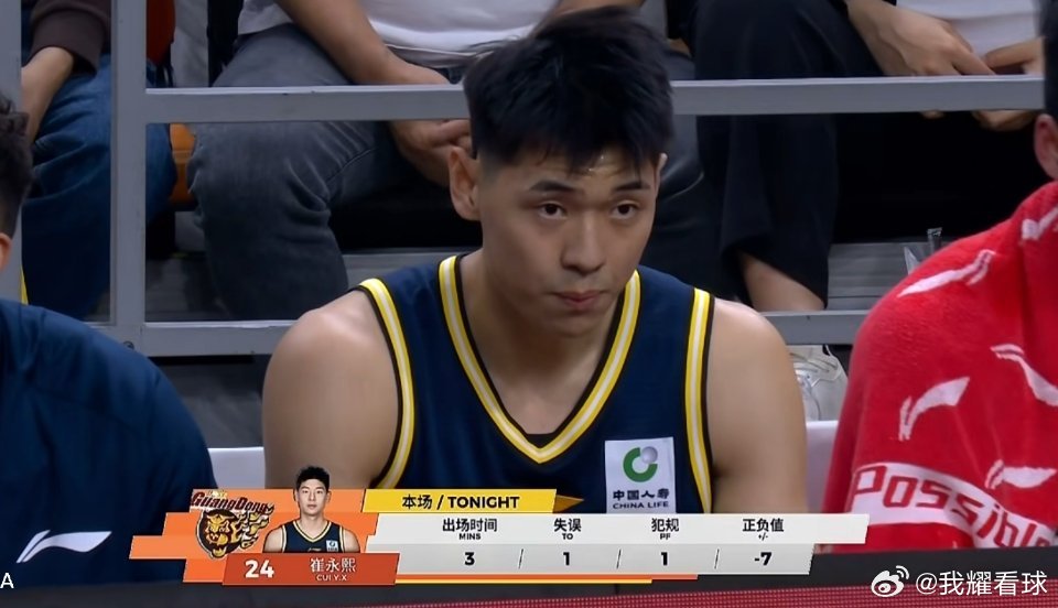谁能想到，广东队开局就落后16分了第一节快打完了广东队只得到5分，这进攻太陌生了