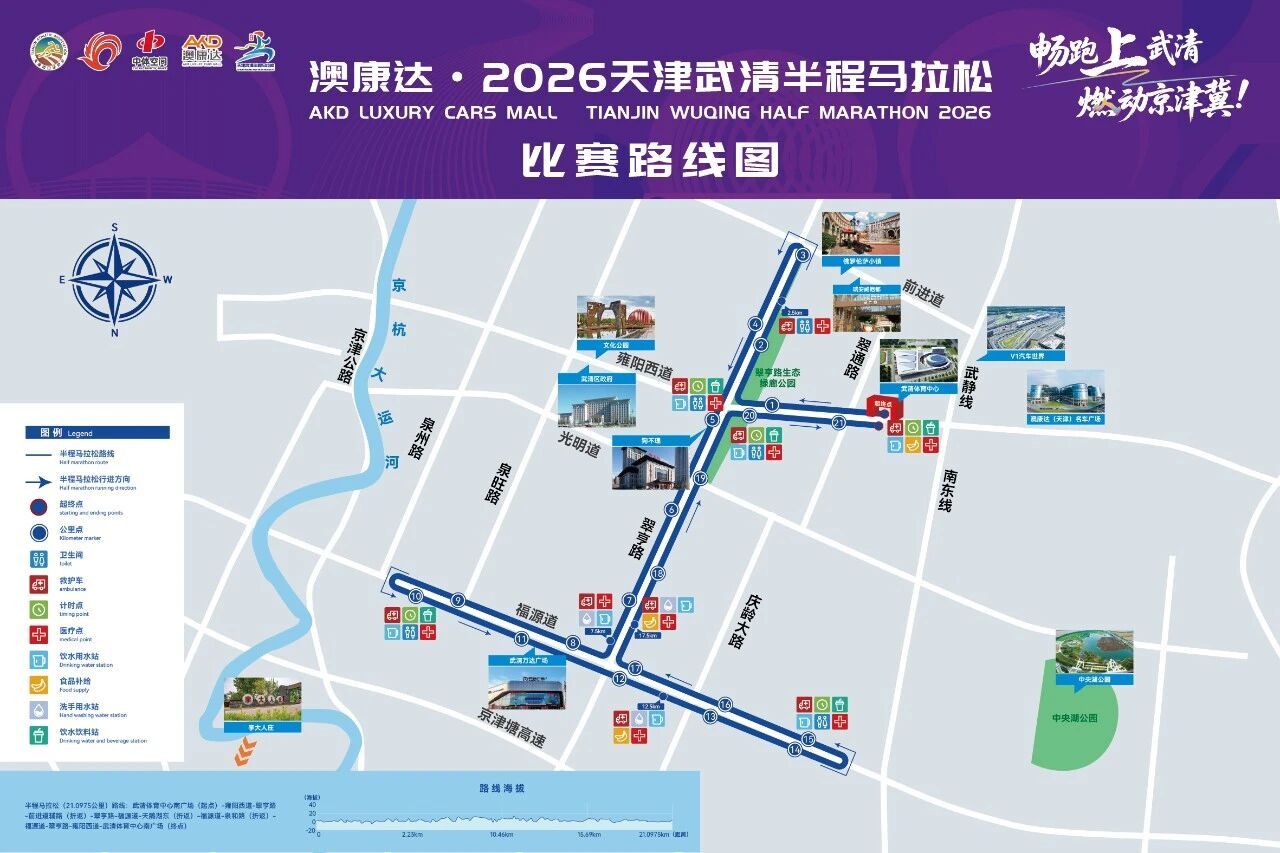 PB赛道！2026天津武清半程马拉松定档10月6日 万人规模跑步马拉松