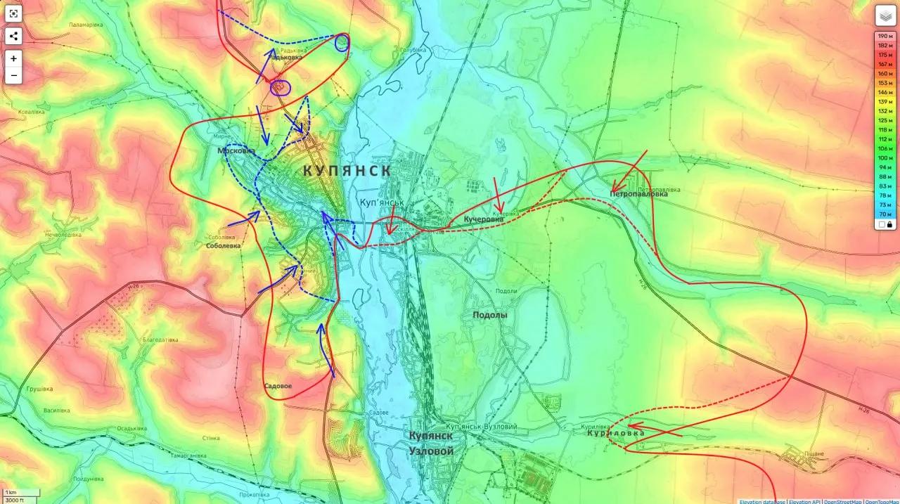 俄罗斯著名记者波多里亚卡发表帖文，承认了乌军在库皮扬斯克的军事成功；并提供了他认