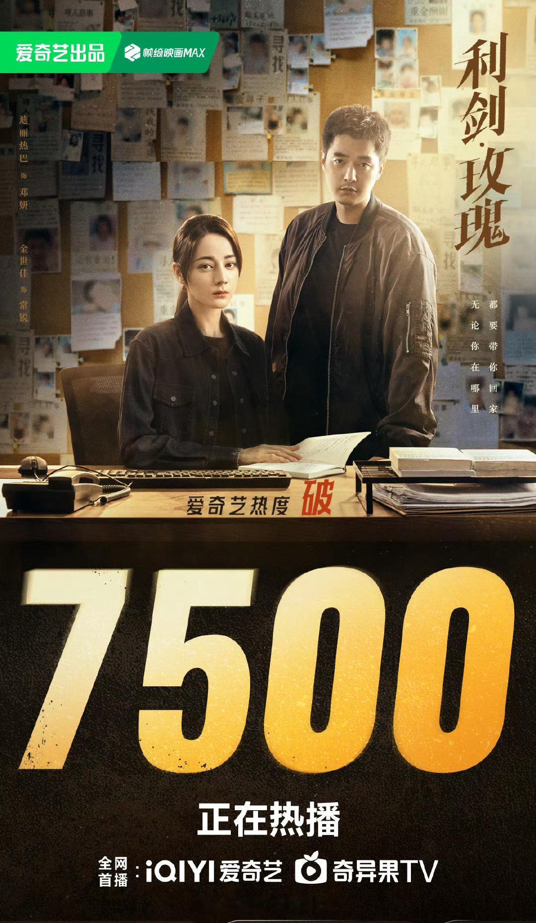 热巴状态迪丽热巴利剑玫瑰🥝热度破7500了！继续走高[666] ​​​