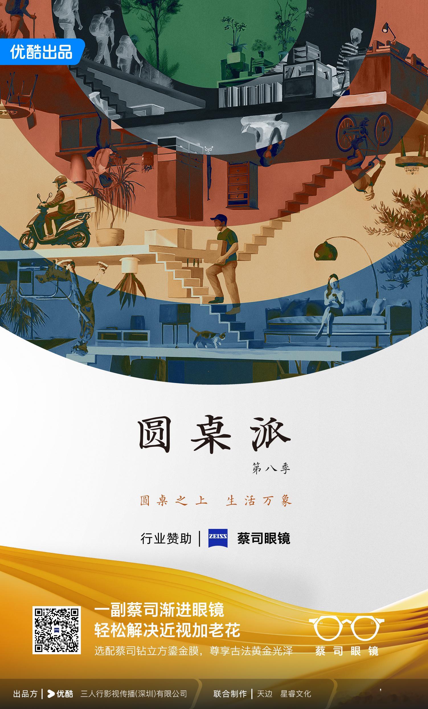 戴蔡司渐进眼镜看圆桌派  真正的沟通，不是说服对方，而是看见对方。这句朴素却深邃