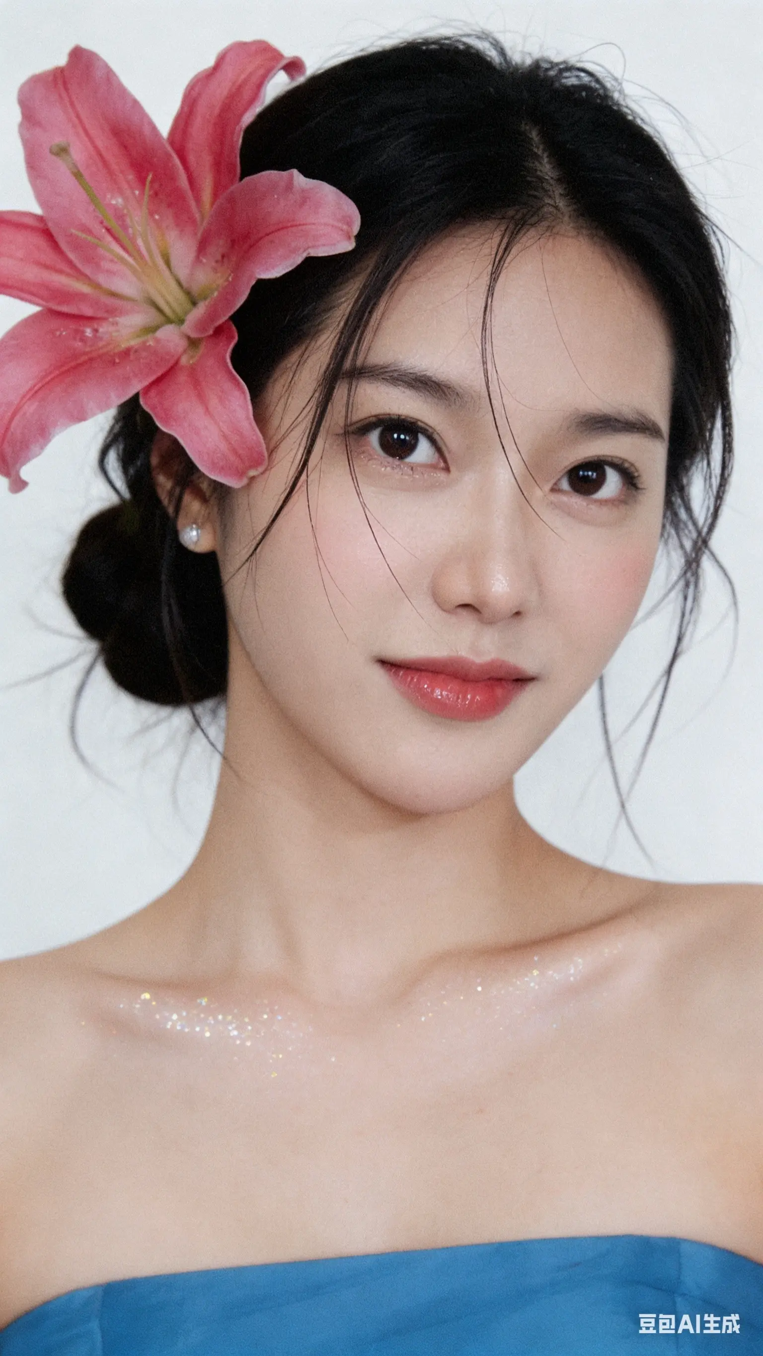 豆包的玉兰花也太美了。 帮我生成图片：帮我生成10张真人自拍，保持人物...