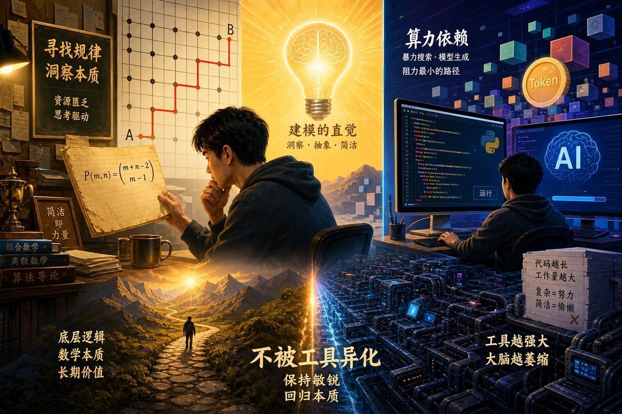 【当大脑习惯了“暴力破解”：我们正在失去优雅解决问题的能力】

一位开发者翻出十