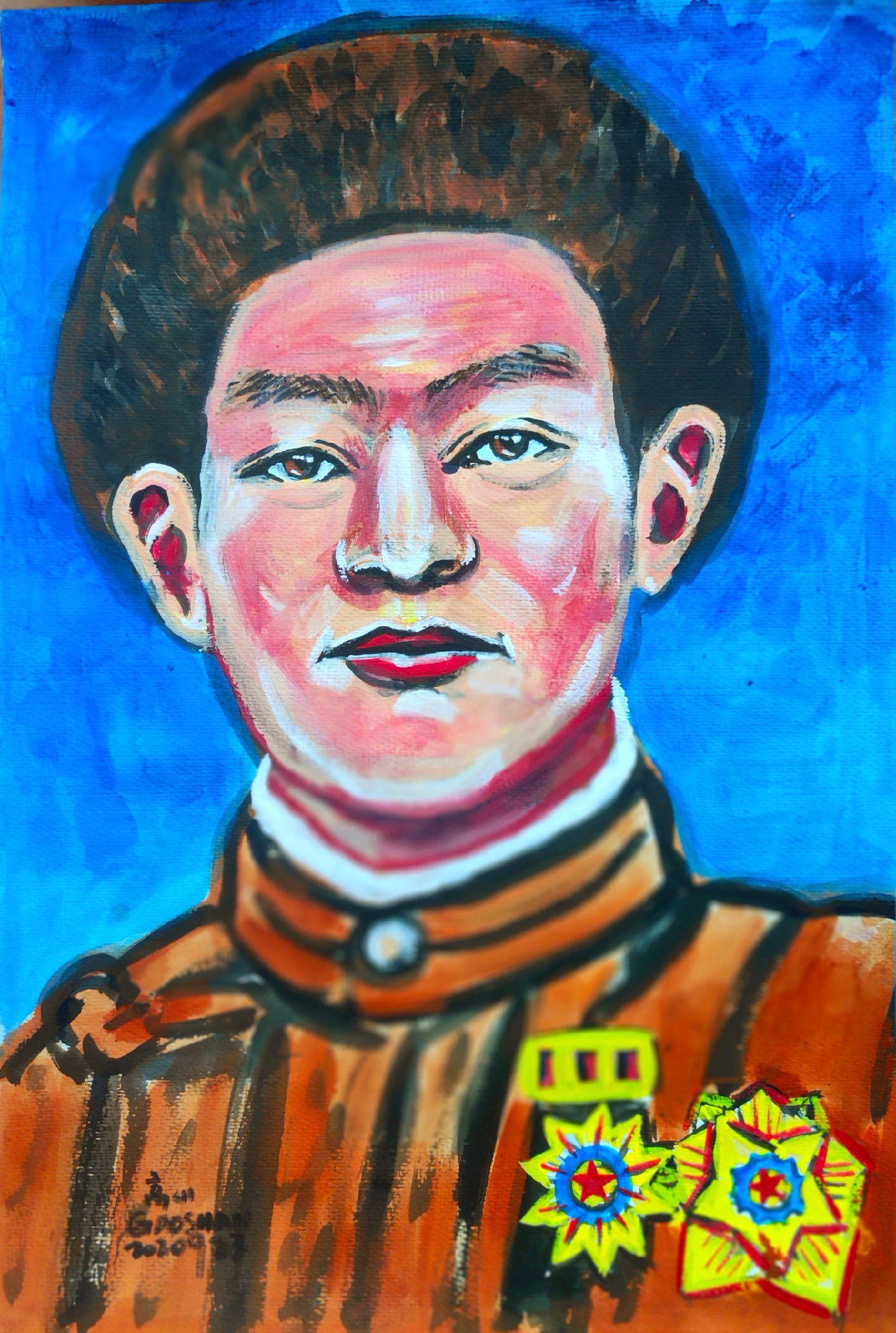 朝鲜电影《火红的山脊》电影插曲“黄继光”党史上的今天 英雄 黄继光 诞...