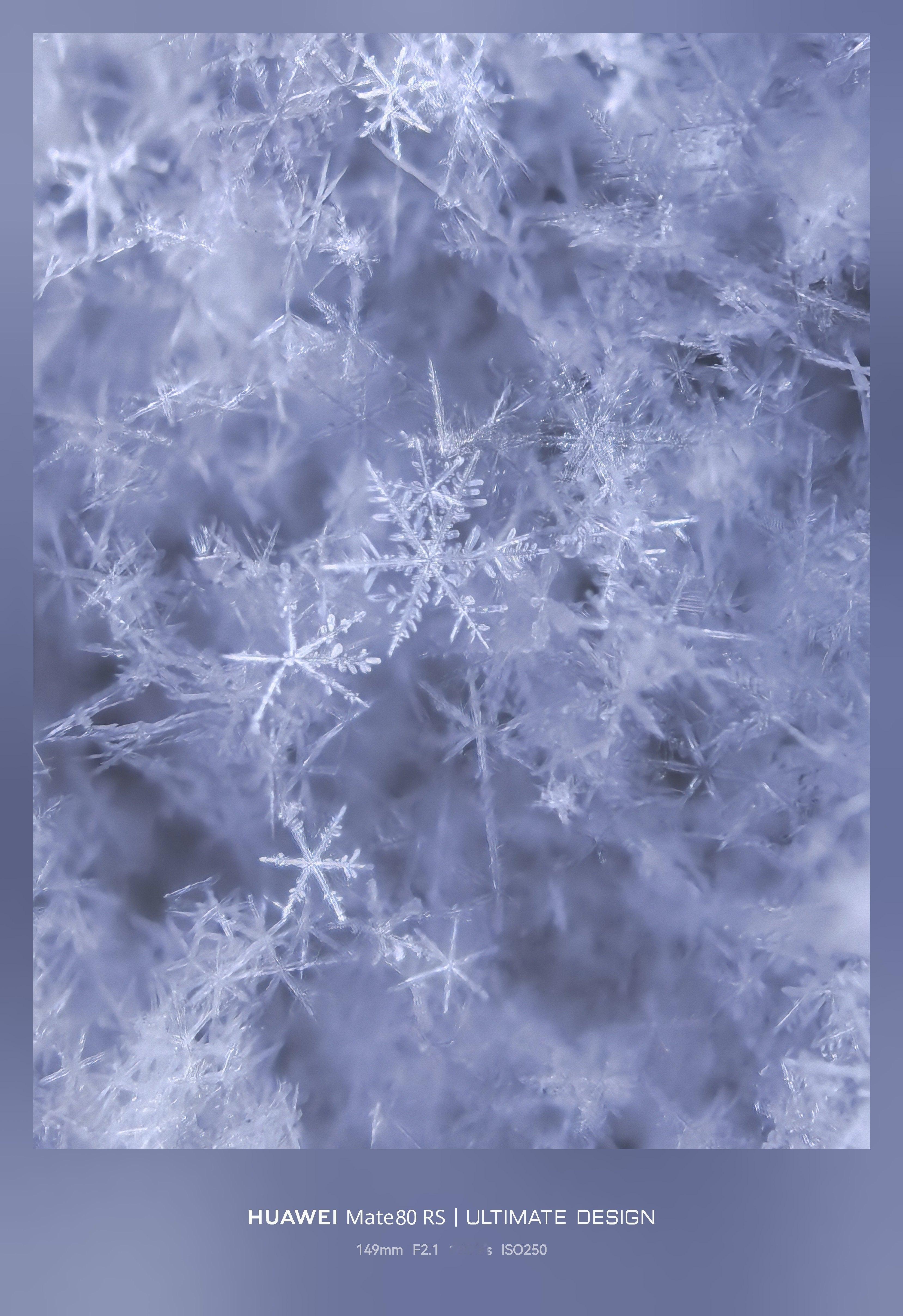 内蒙的雪花都长得这么标准吗？华为Mate 80 RS非凡大师微距也是真好用 赤峰