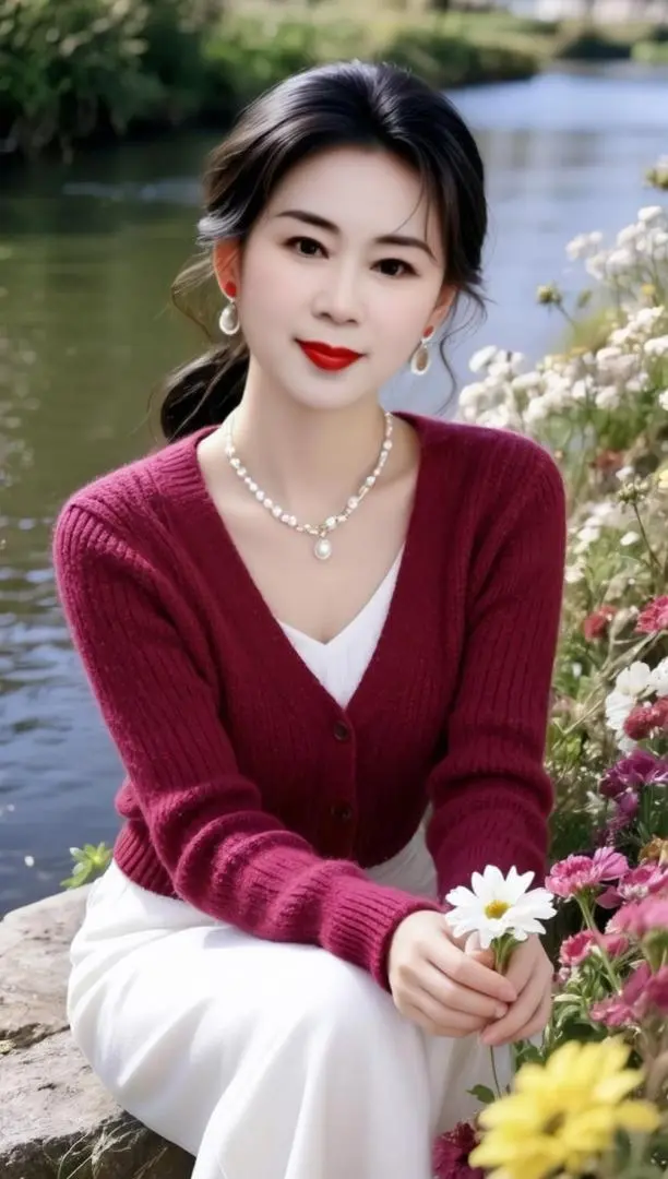 AI河畔花漾照 随变ai随便玩