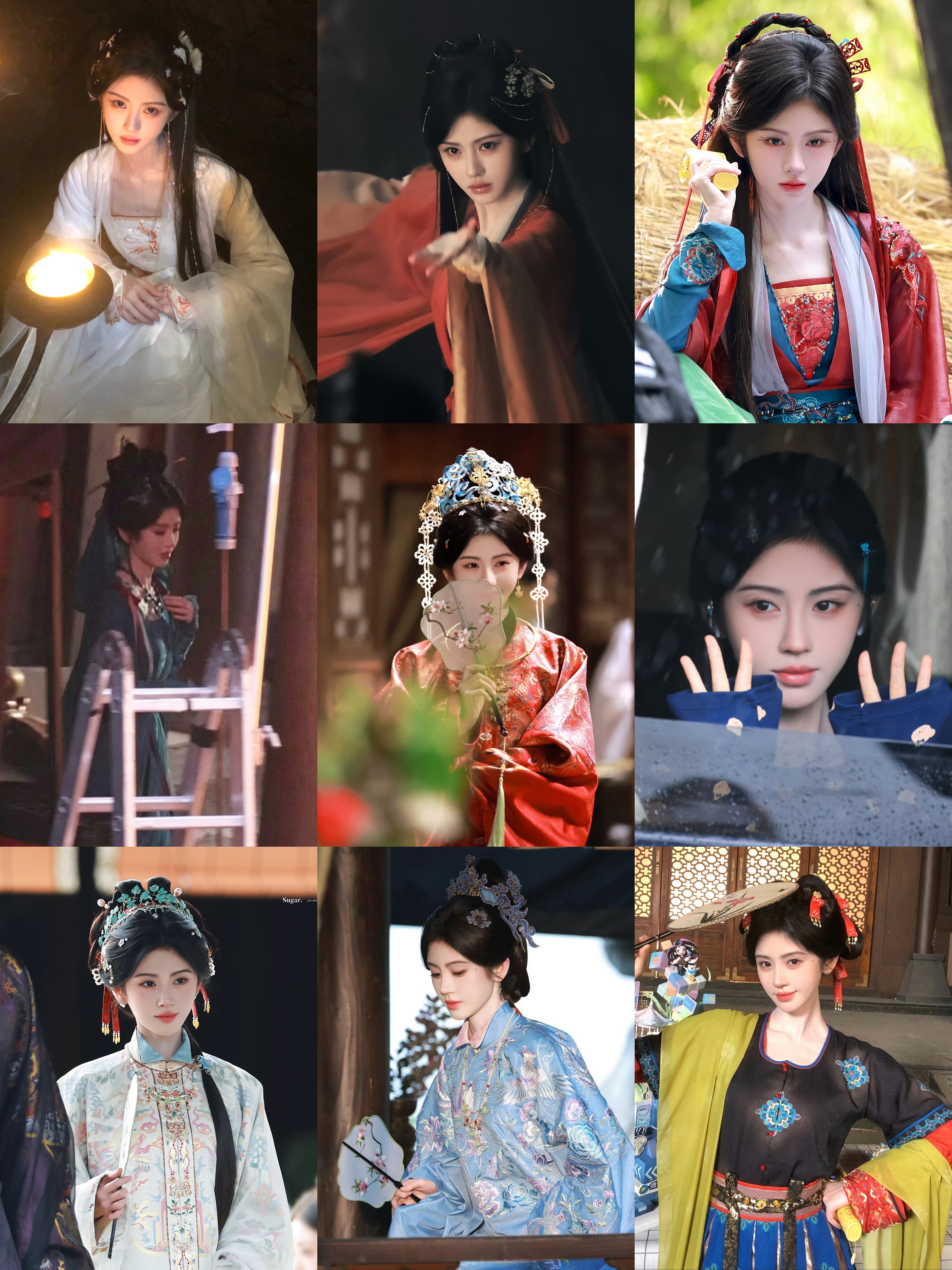 鞠婧祎  jjy鞠婧祎苏绿夏 奇迹夏夏的衣柜之18宫格打卡🥰 