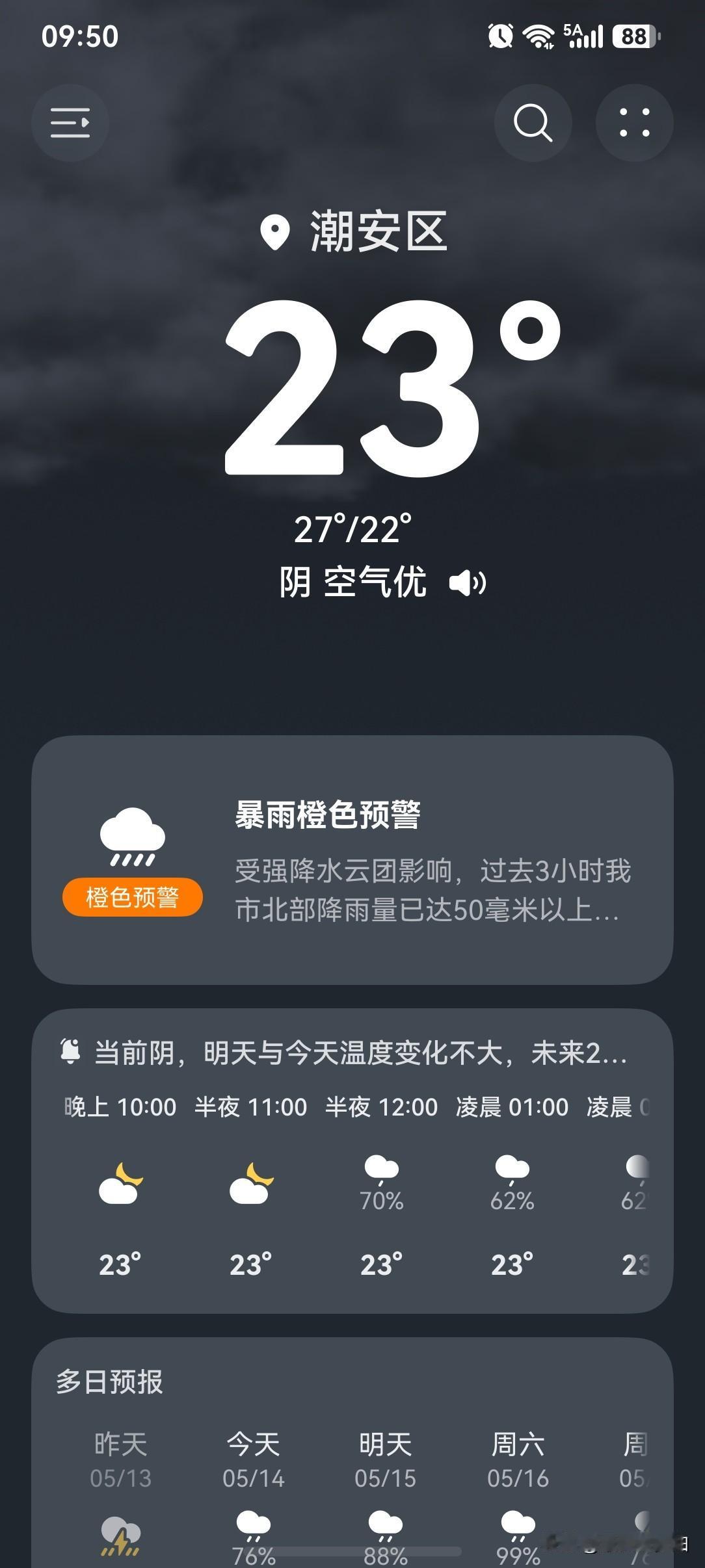 14日广东有大到暴雨伴强对流天气！

今天（14日），广东有大雨到暴雨局部大暴雨