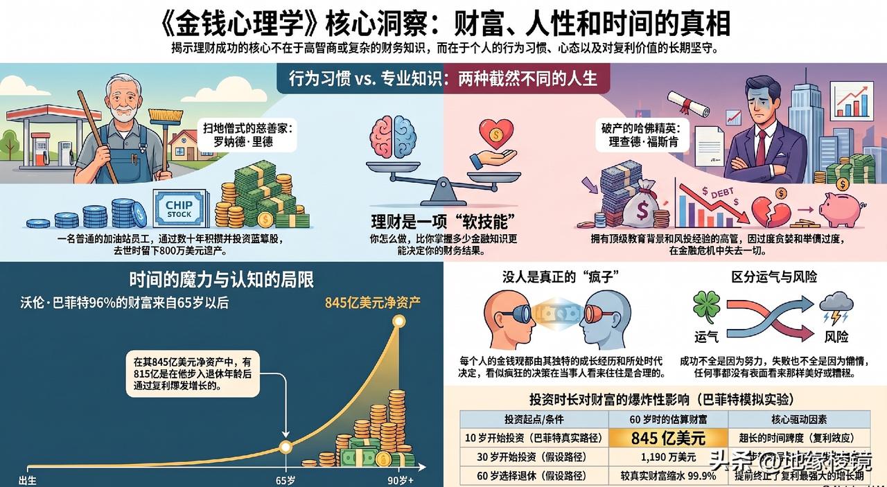 你敢相信吗？一个在加油站修了25年车、在百货公司拖了17年地板的普通门卫，去世时