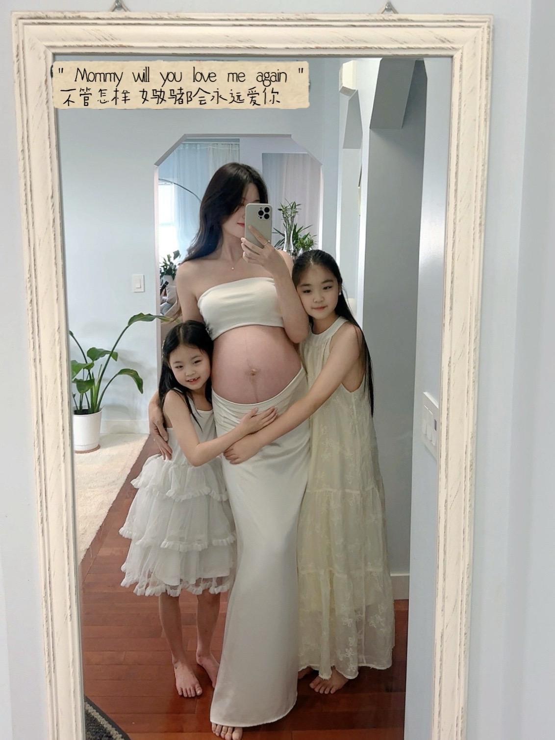 孕36周留念｜下个月就变三胎妈妈了。原来妈妈真的会有很多很多的爱🤍 ...