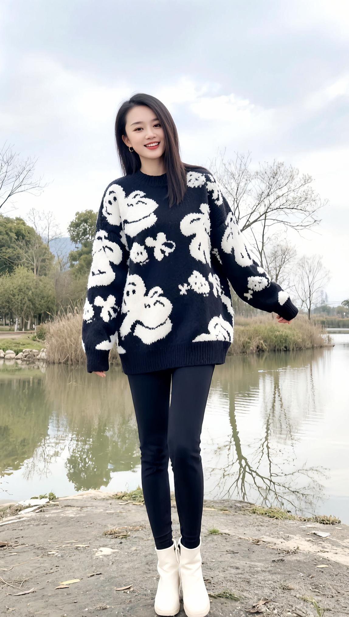 生活是自己的 尽情打扮 尽情快乐AI湖畔生活照  抖音ai创作