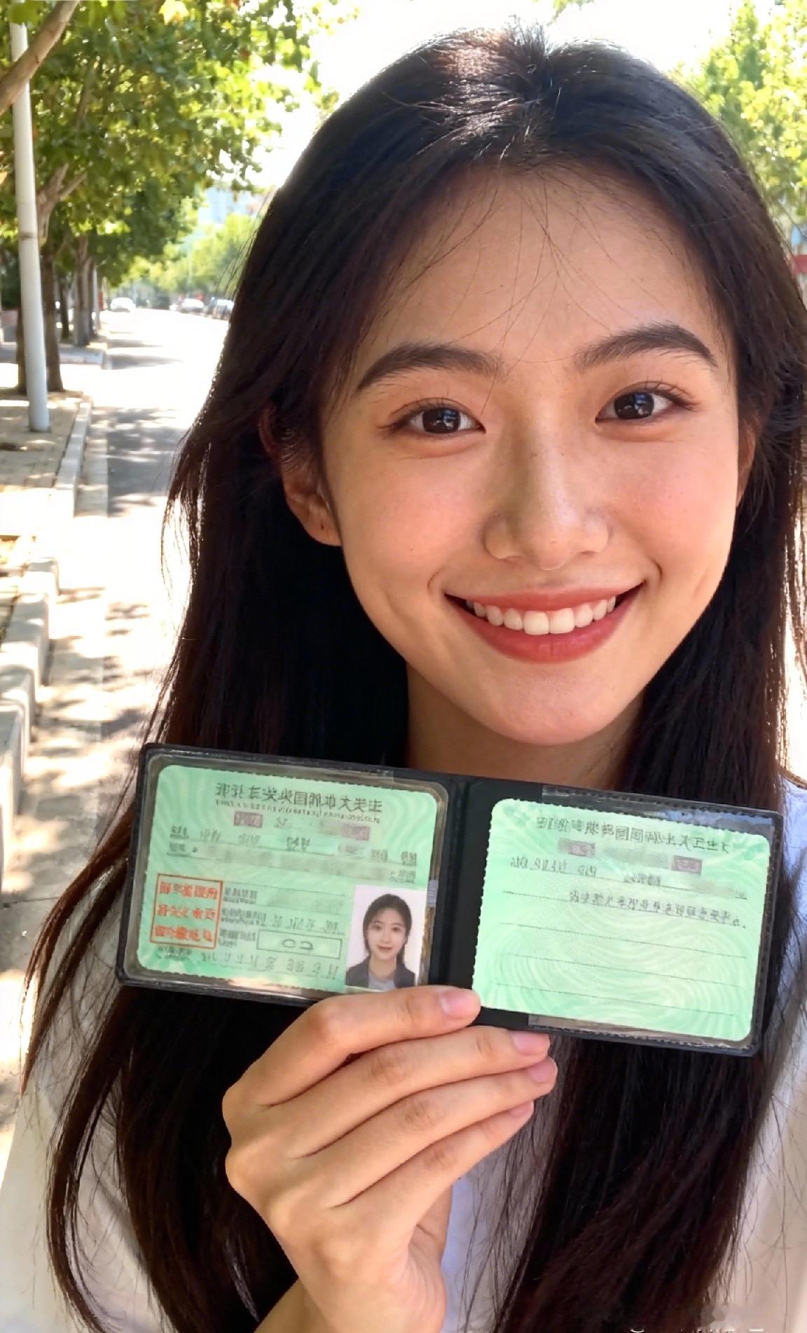 今年里最舍不得删的照片，
那就是经过努力驾照到手的欢喜，
更像是在平凡日子里偶遇
