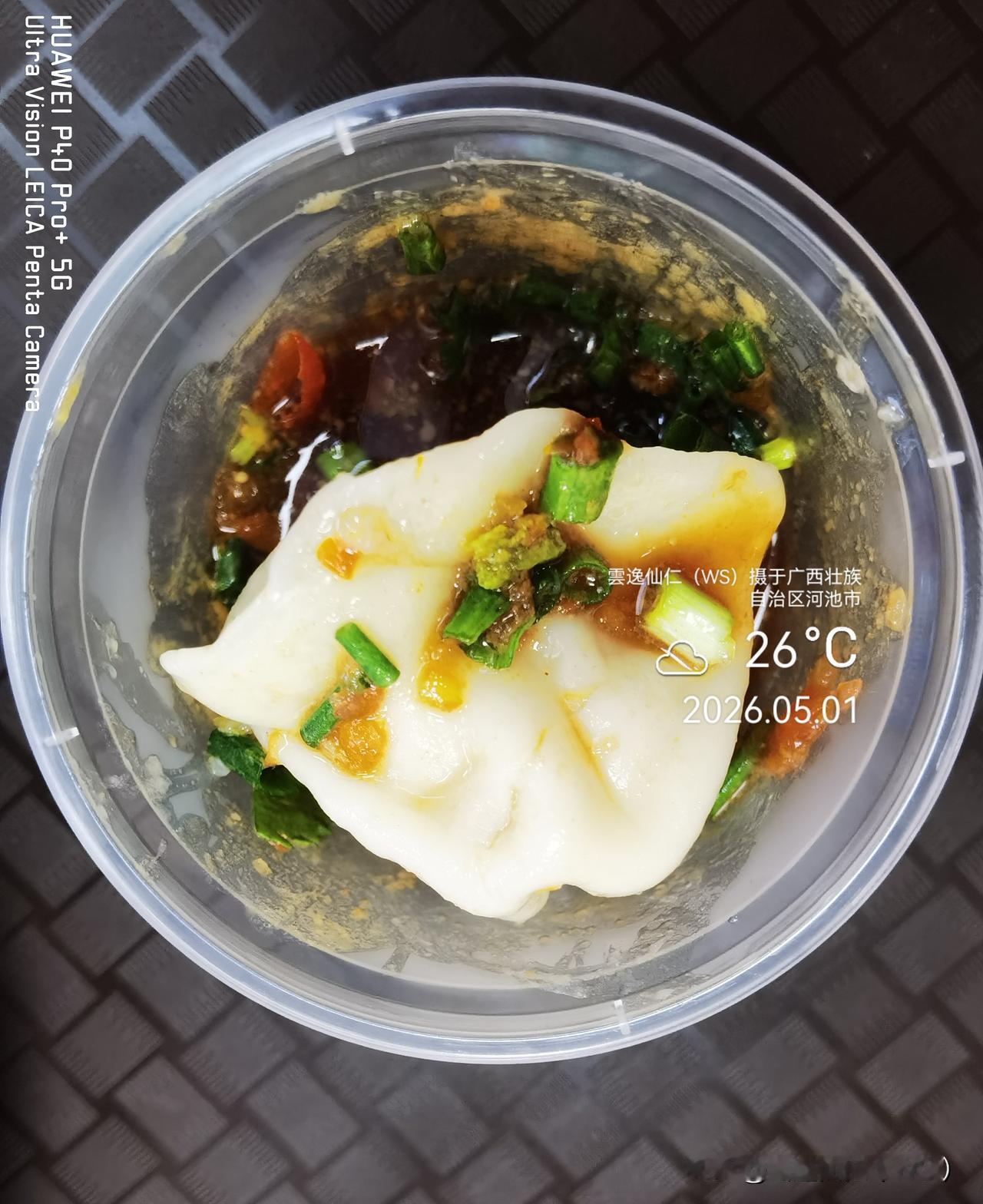 月居生活记录（9624）广西壮族自治区河池市（61）品尝小吃25：猪肉莲藕饺（1