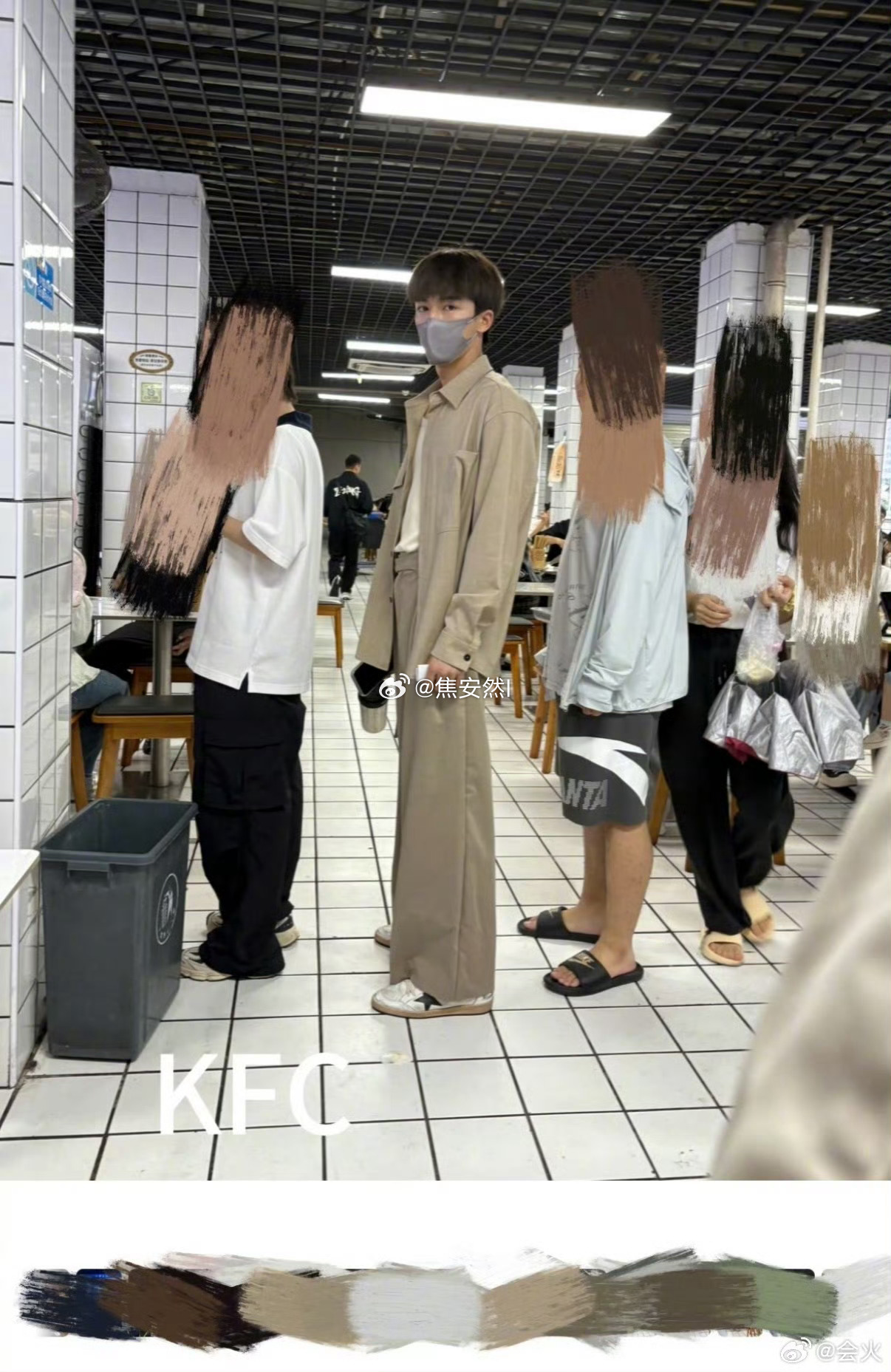 王星越逛早市被路人疯狂偶遇中 ​​​