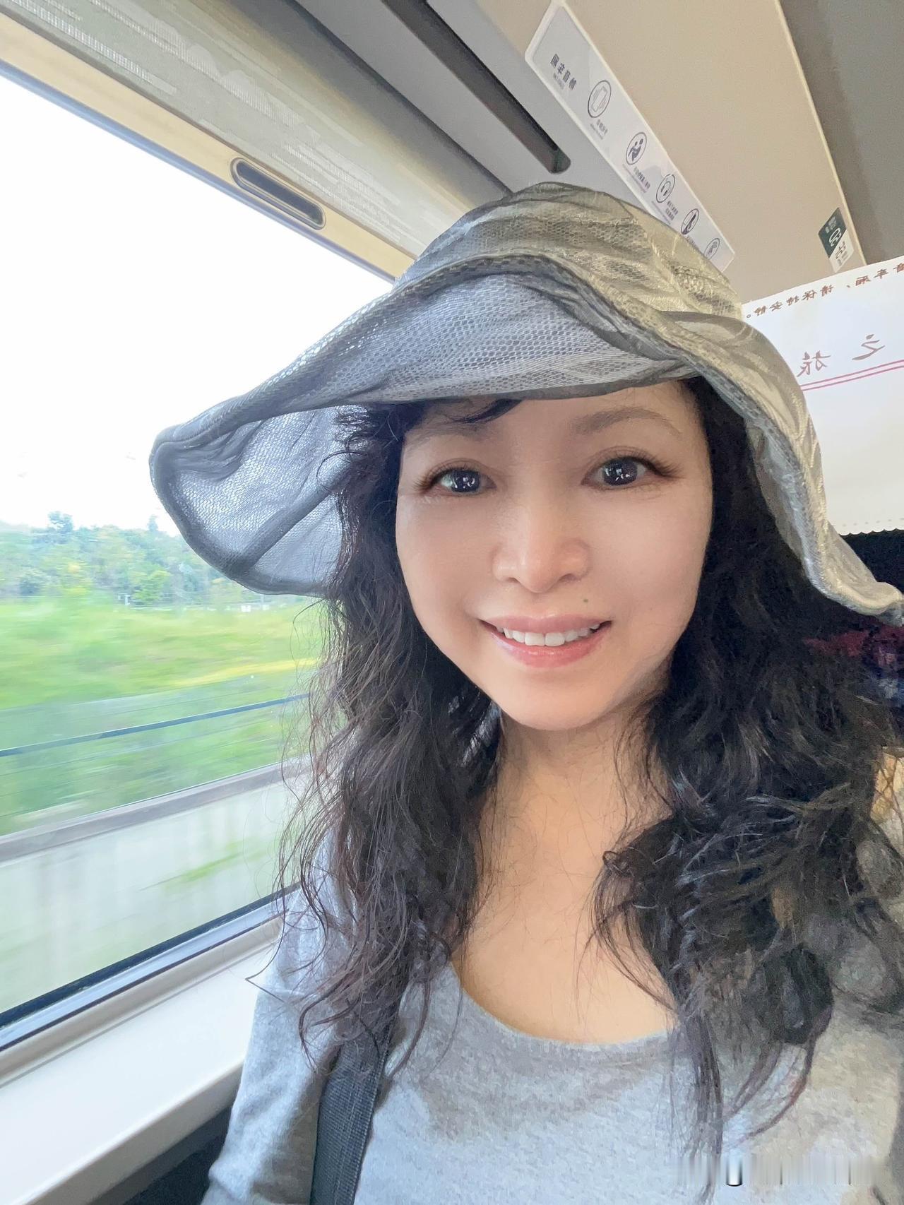 今日乘D8367南宁到北海的这段行程，
是一路从青绿田园慢慢驶向滨海近海的治愈旅
