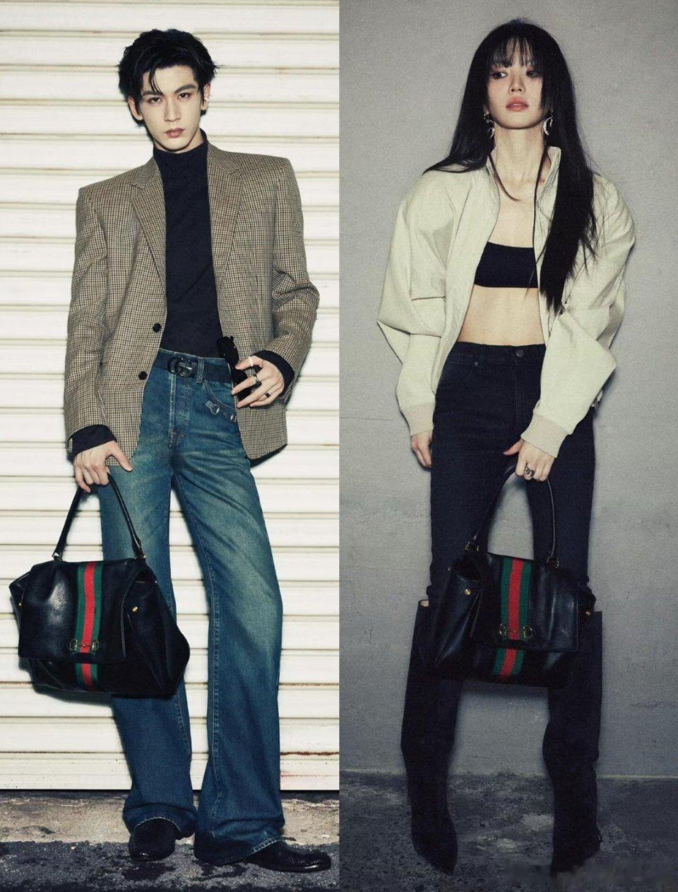 Gucci这波真的是好事做尽啊就这个张凌赫✖️田曦薇，爽! 