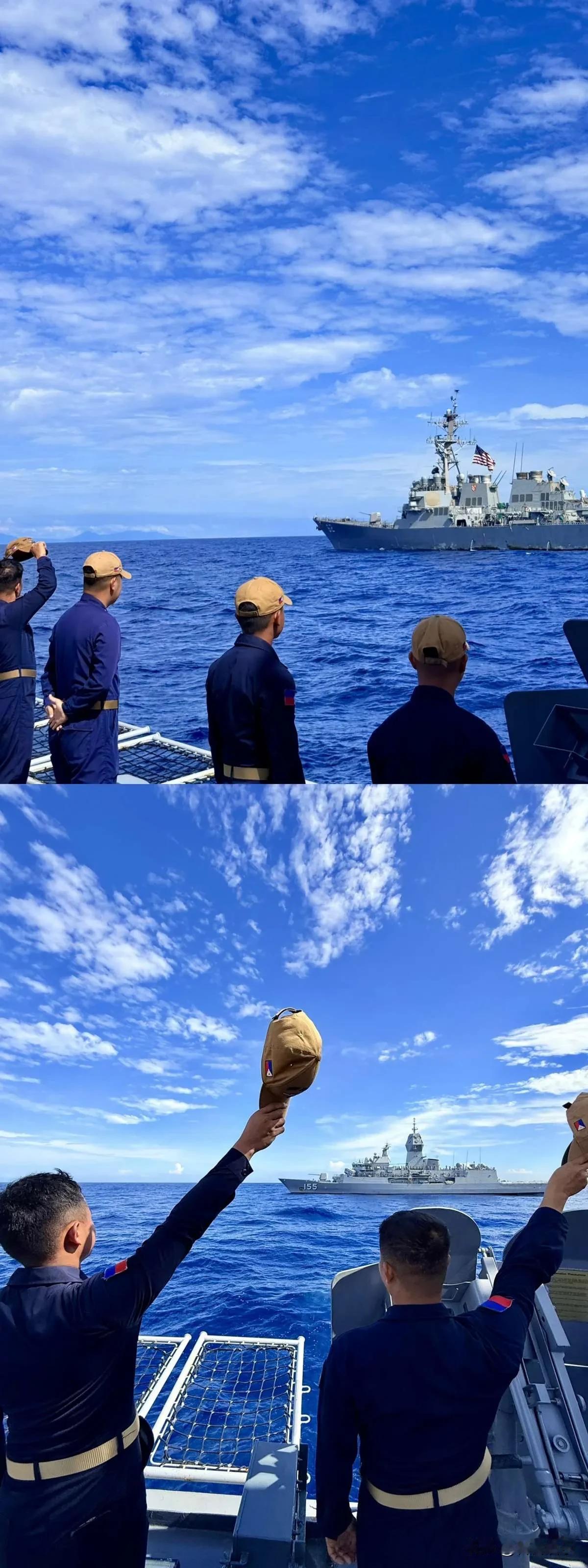 据外媒消息，当地时间10月30 - 31日，美、澳、新、菲在南海展开海空联合军演