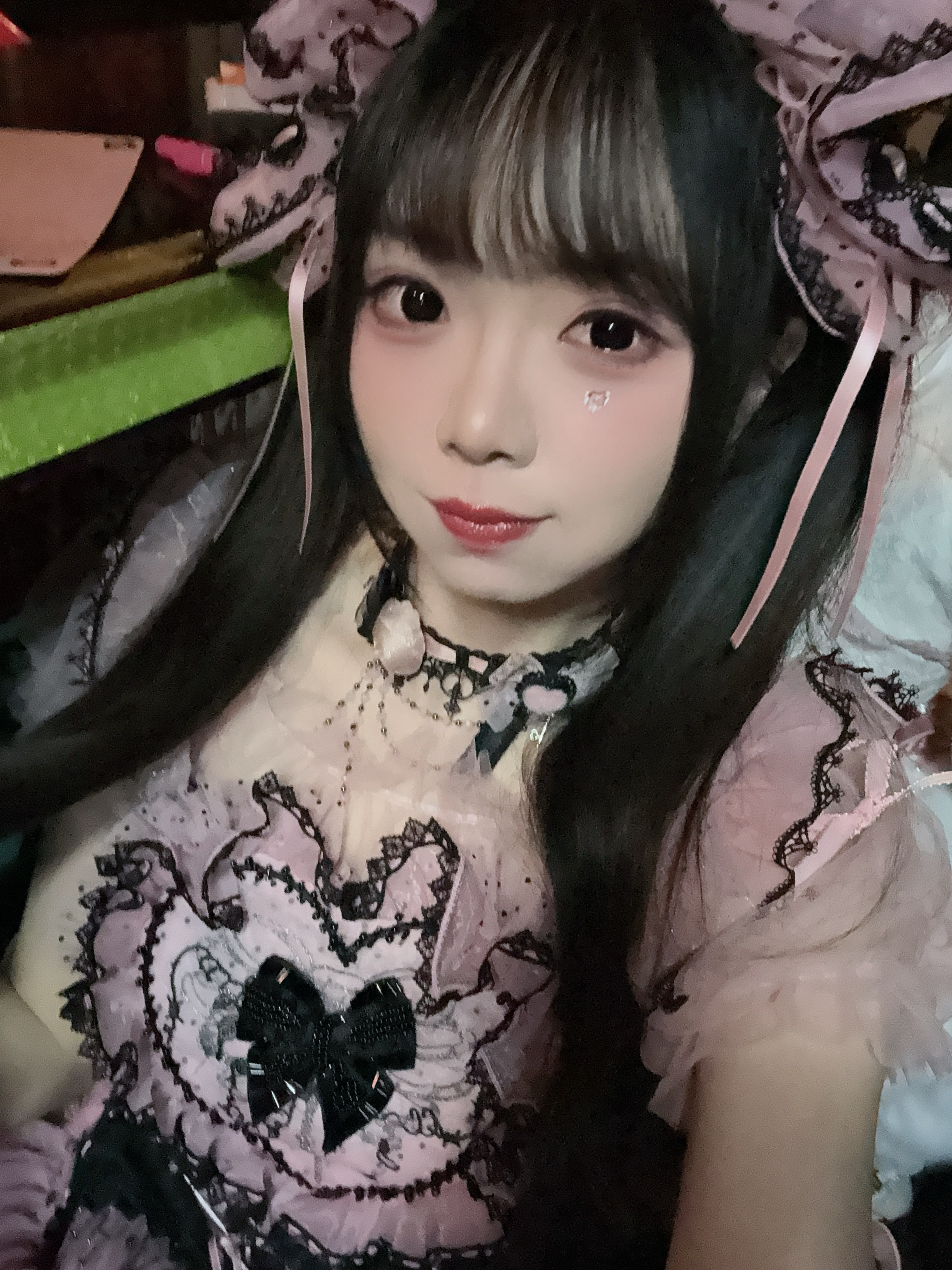 双马尾扎得后脑勺痛😱兜系少女