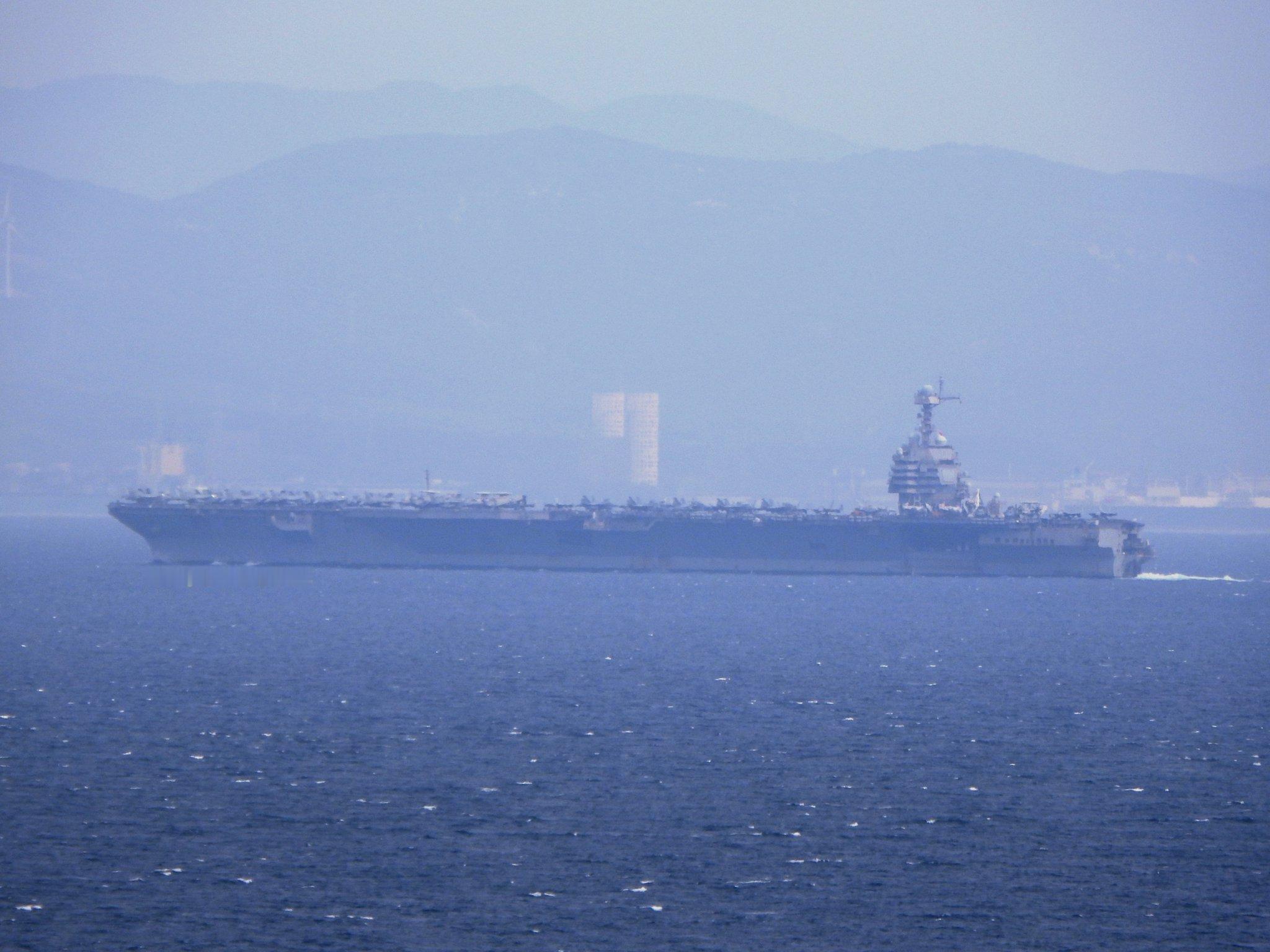 中东局势 2026年5月6日，美国海军福特号航空母舰、丘吉尔号驱逐舰、班布里奇号