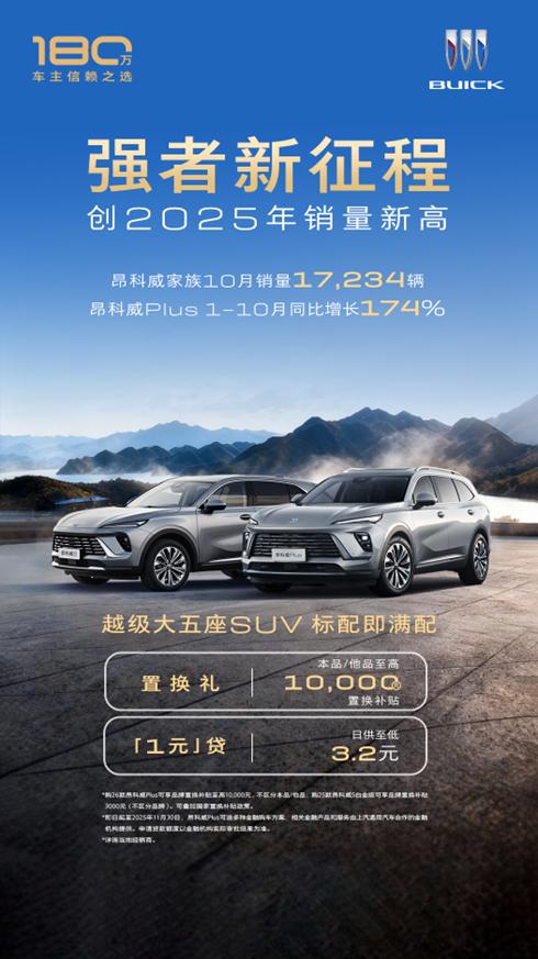 这一趋势在别克品牌近期的市场表现中可见一斑。今年10月，别克汽车销量实现同环比双