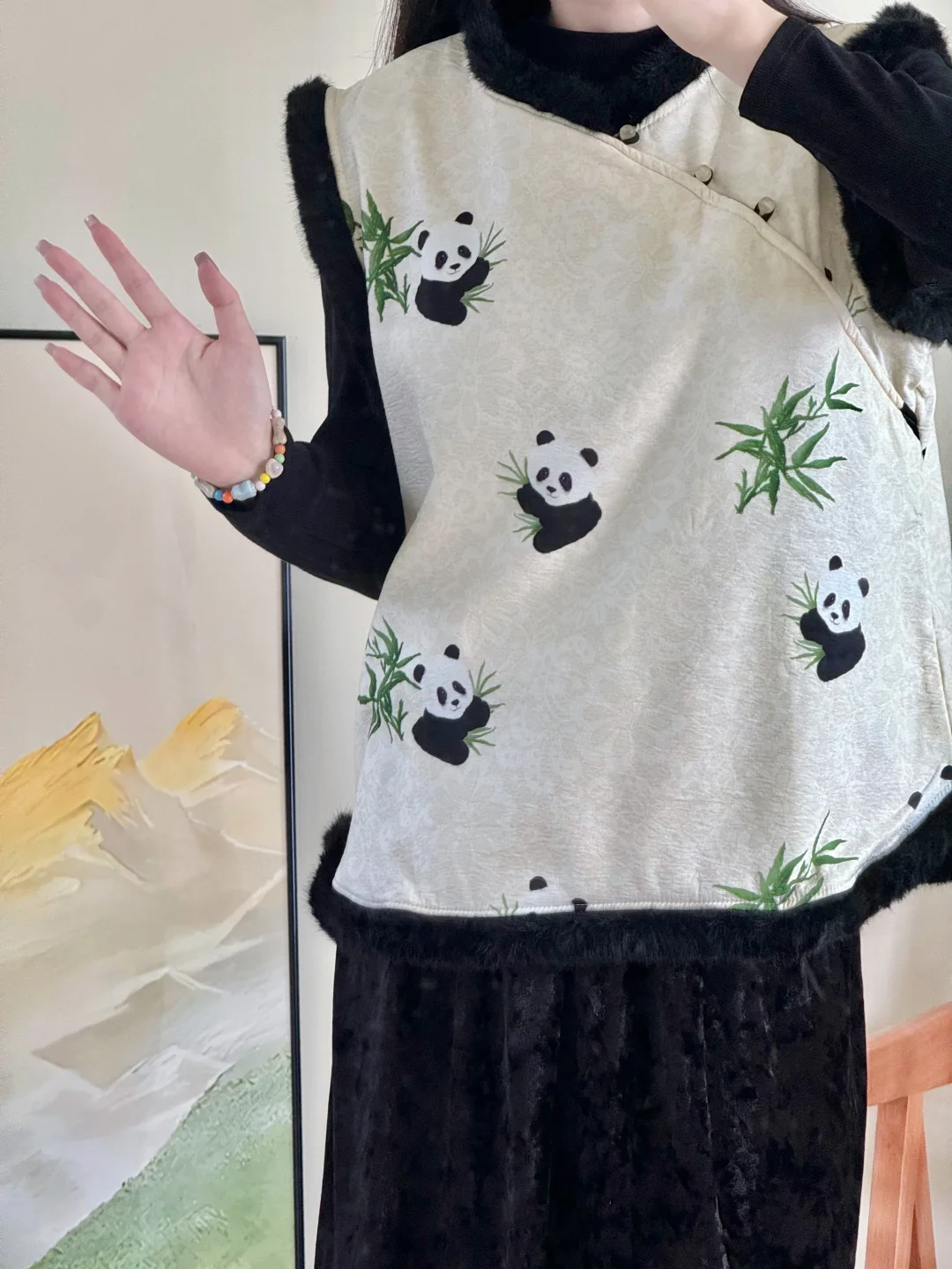 新中式马甲｜hi👋小熊猫回来啦～