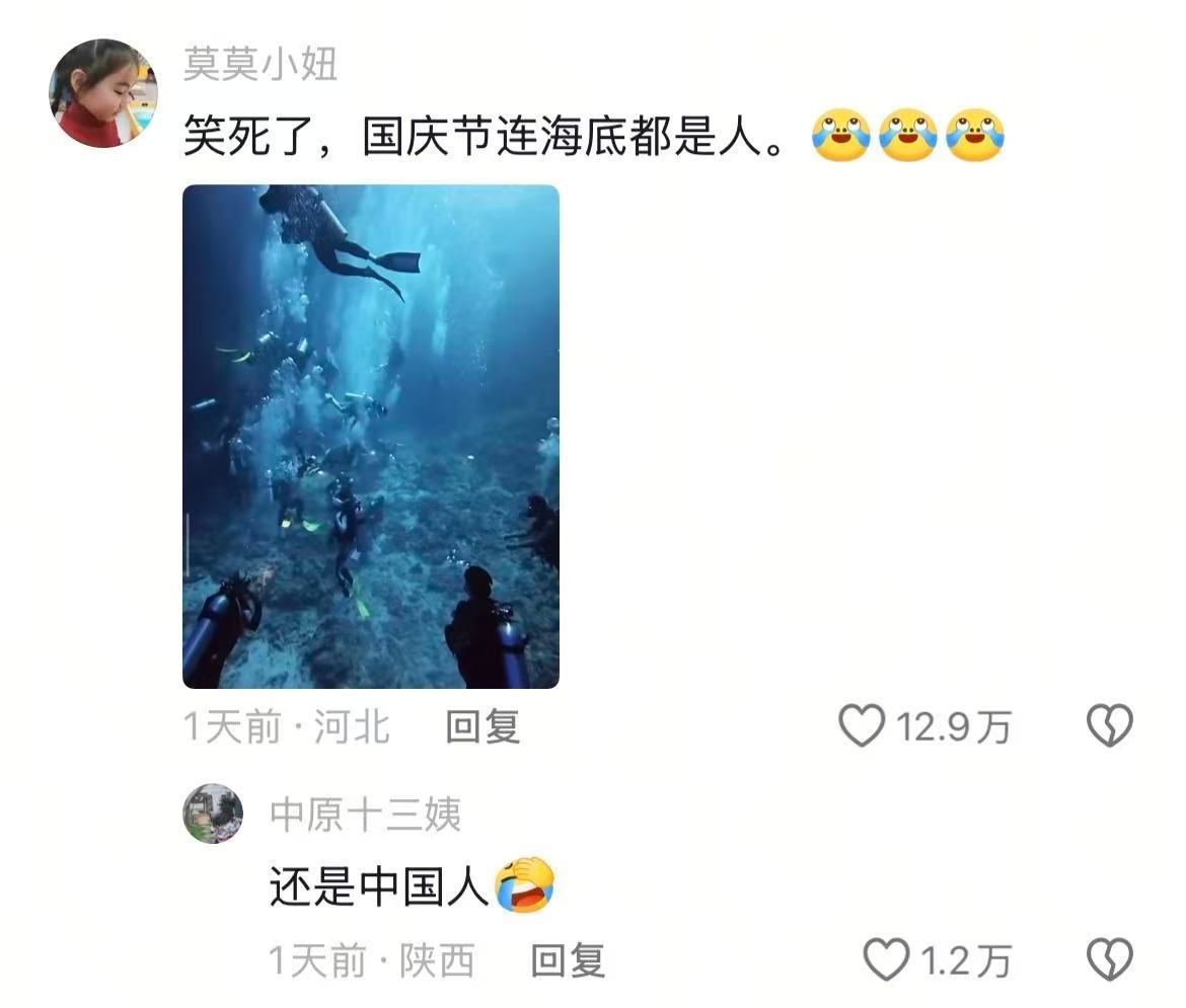 人人人人人到处都是人全世界都知道中国放假了[doge] ​​​