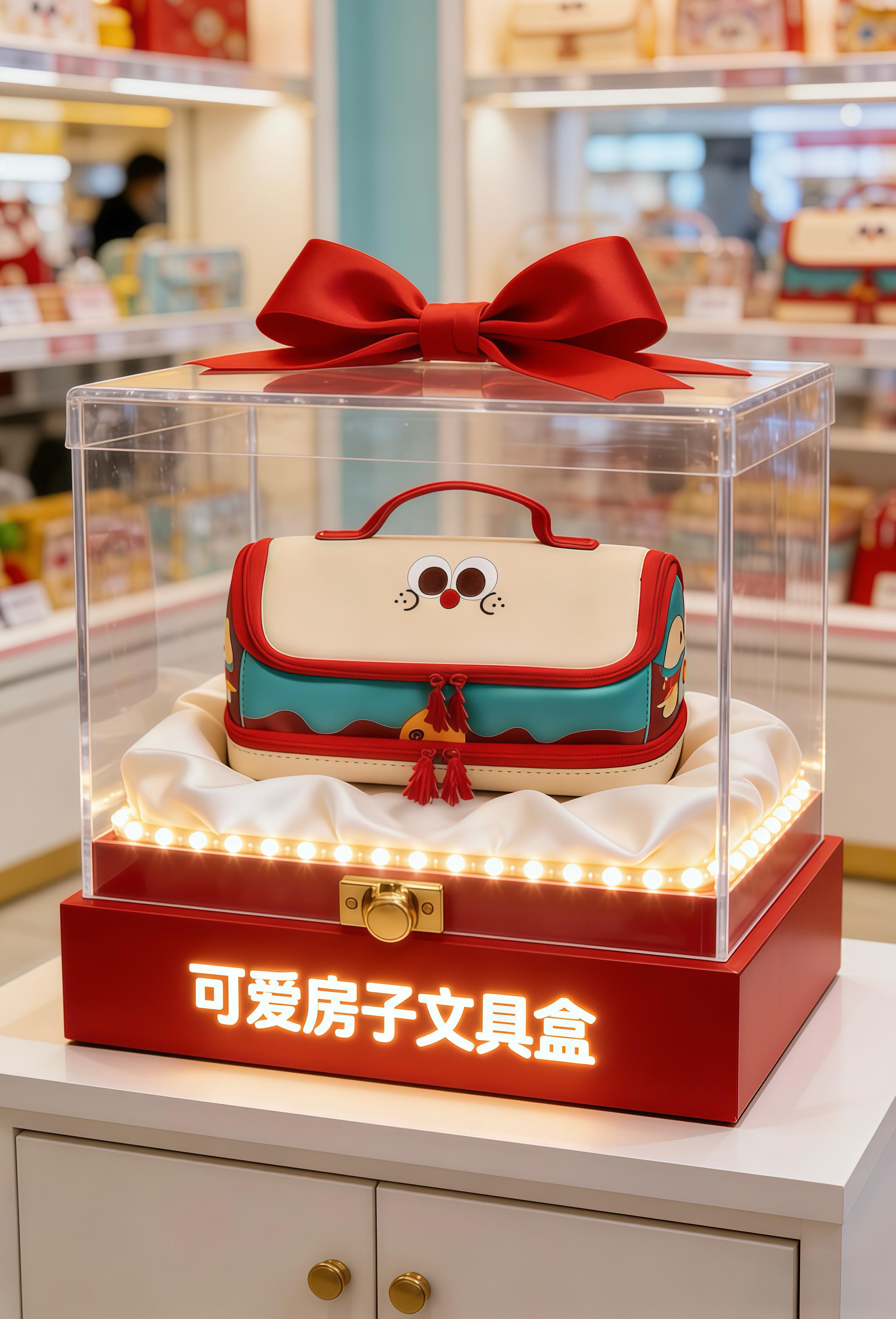 这个小房子笔袋也太萌了吧！立体的房子造型，看起来小巧，其实很能装哦！像...